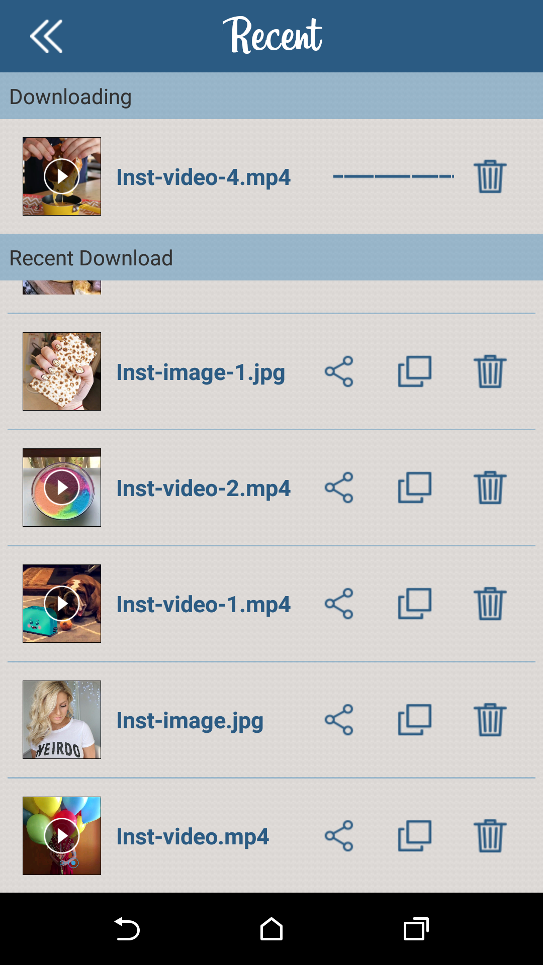 اسکرین شات 4 برنامه Downloader for Instagram: Photo & Video Saver