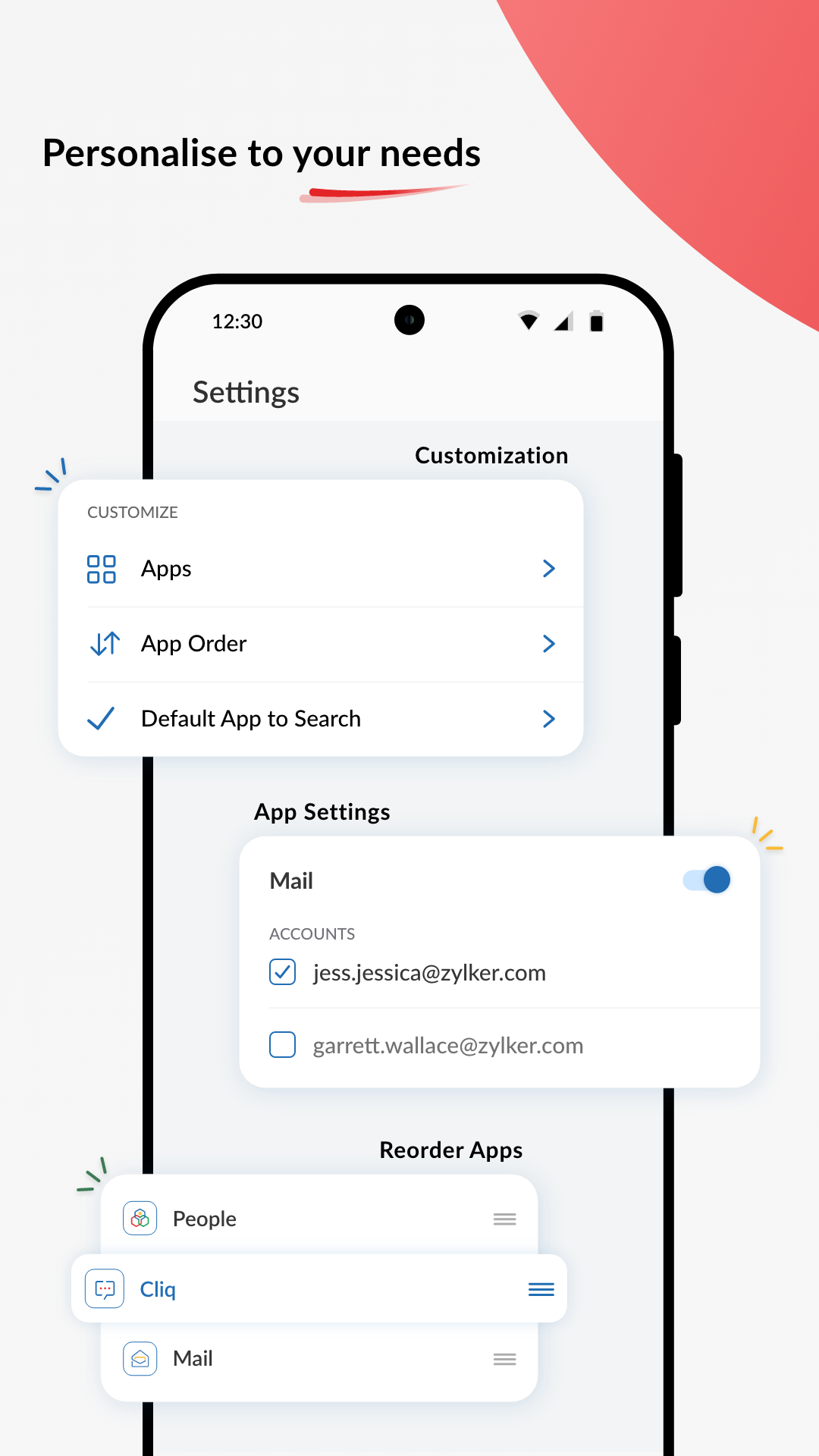 اسکرین شات 8 برنامه Search across Zoho- Zia Search