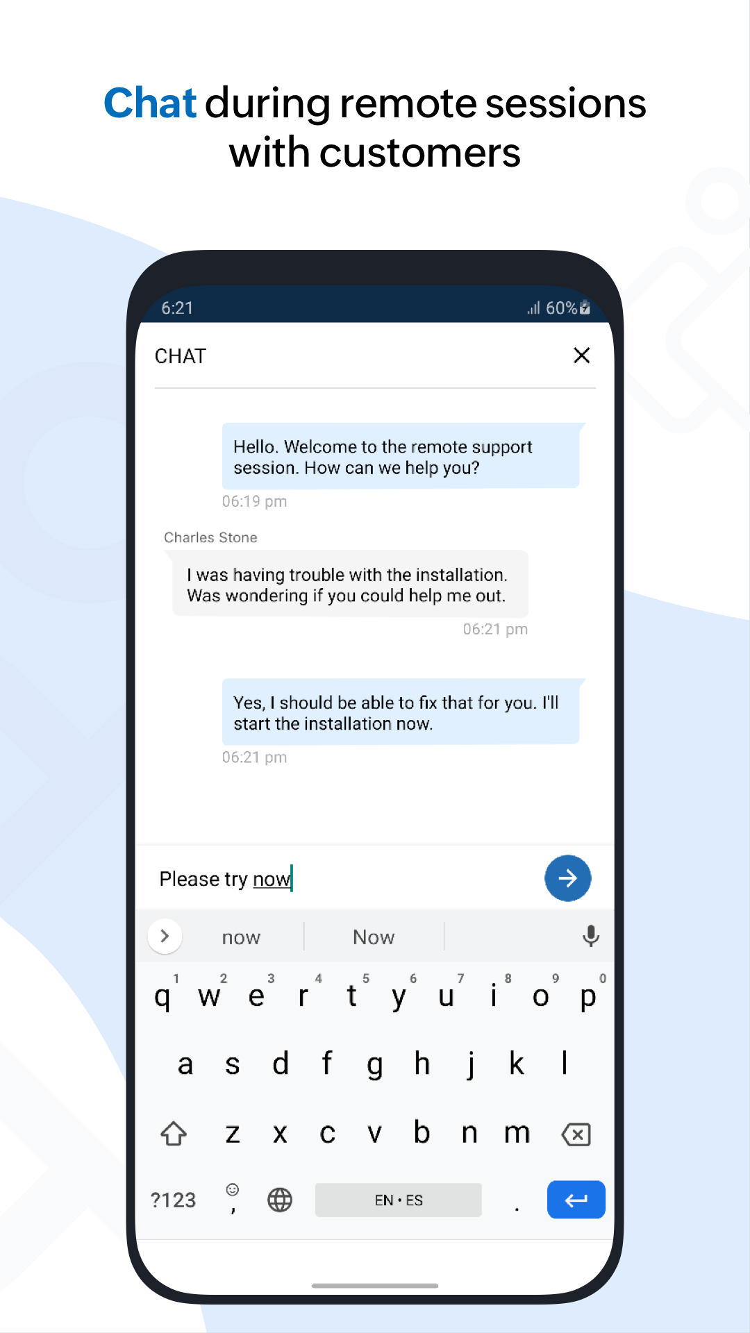 اسکرین شات 6 برنامه Zoho Assist - Remote Desktop
