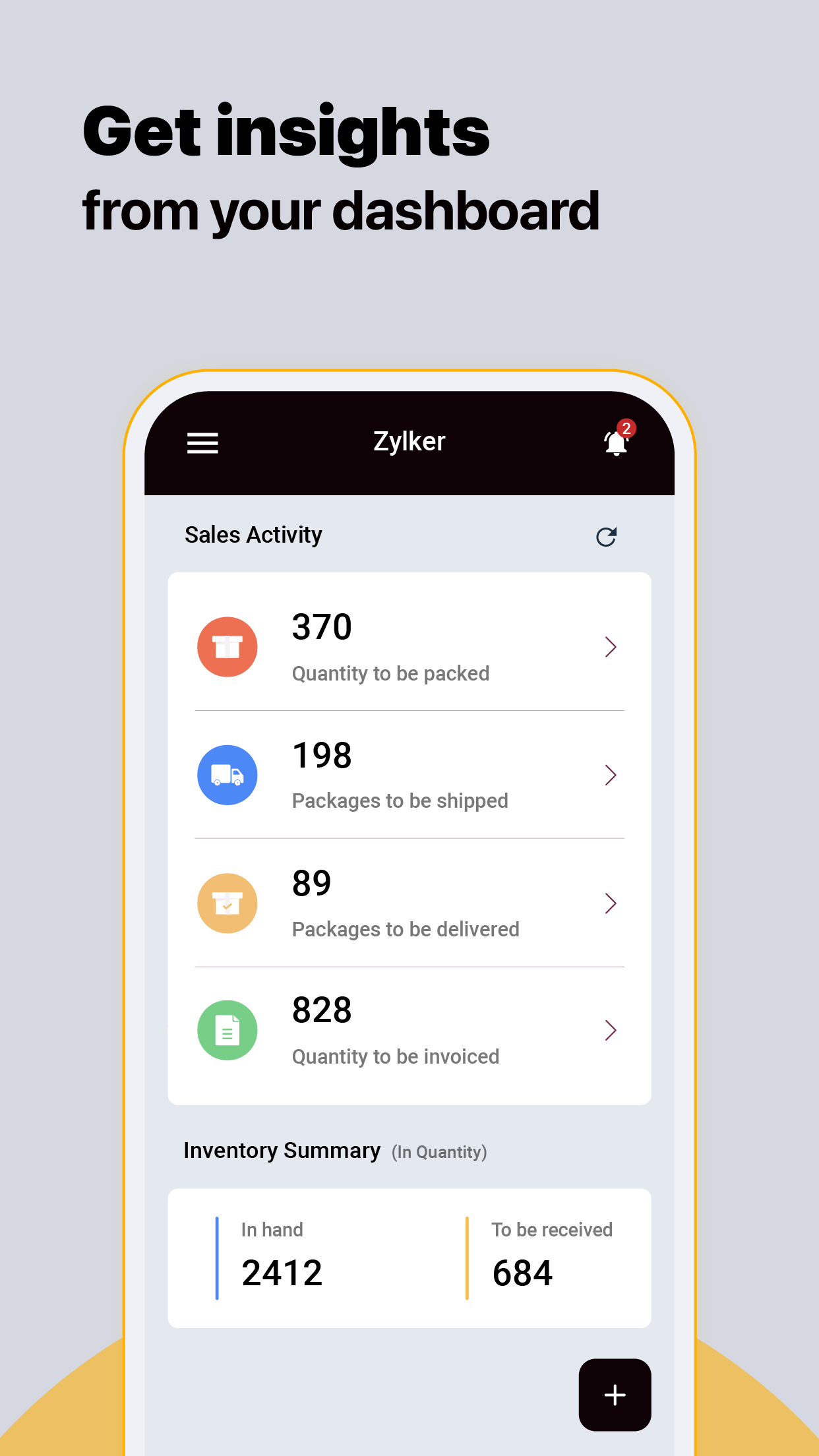 اسکرین شات 3 برنامه Inventory Management App -Zoho