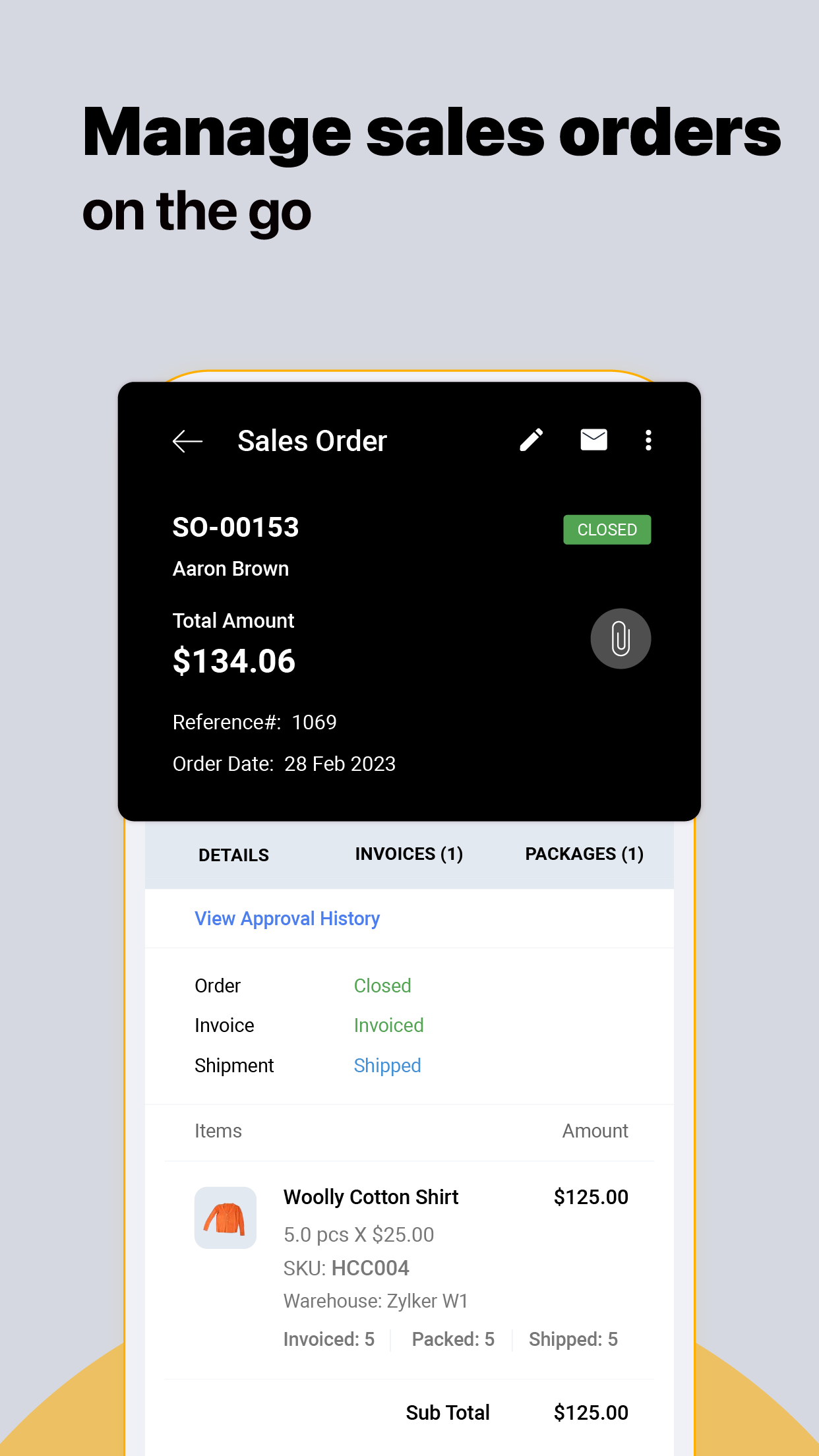 اسکرین شات 1 برنامه Inventory Management App -Zoho
