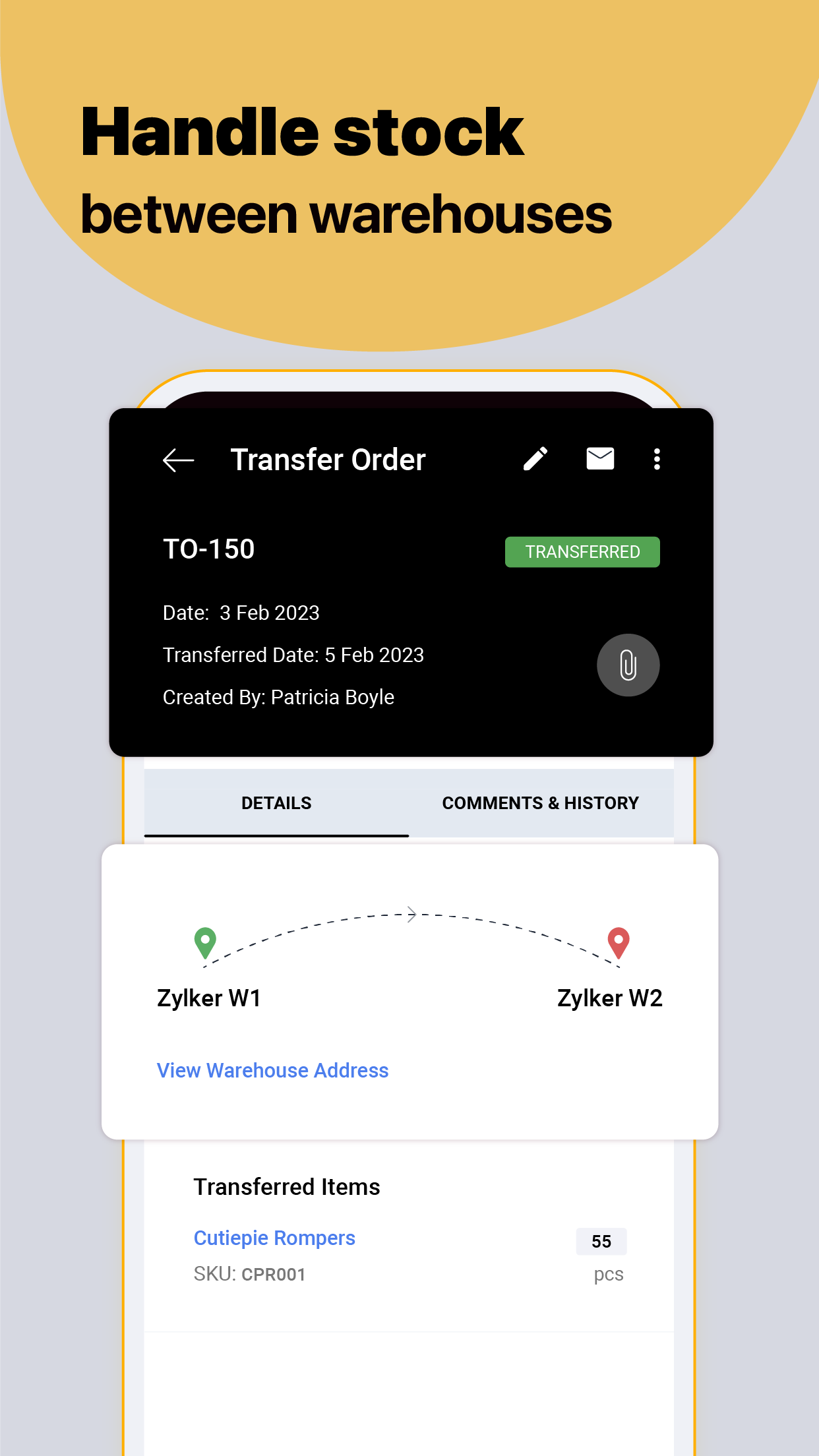 اسکرین شات 6 برنامه Inventory Management App -Zoho