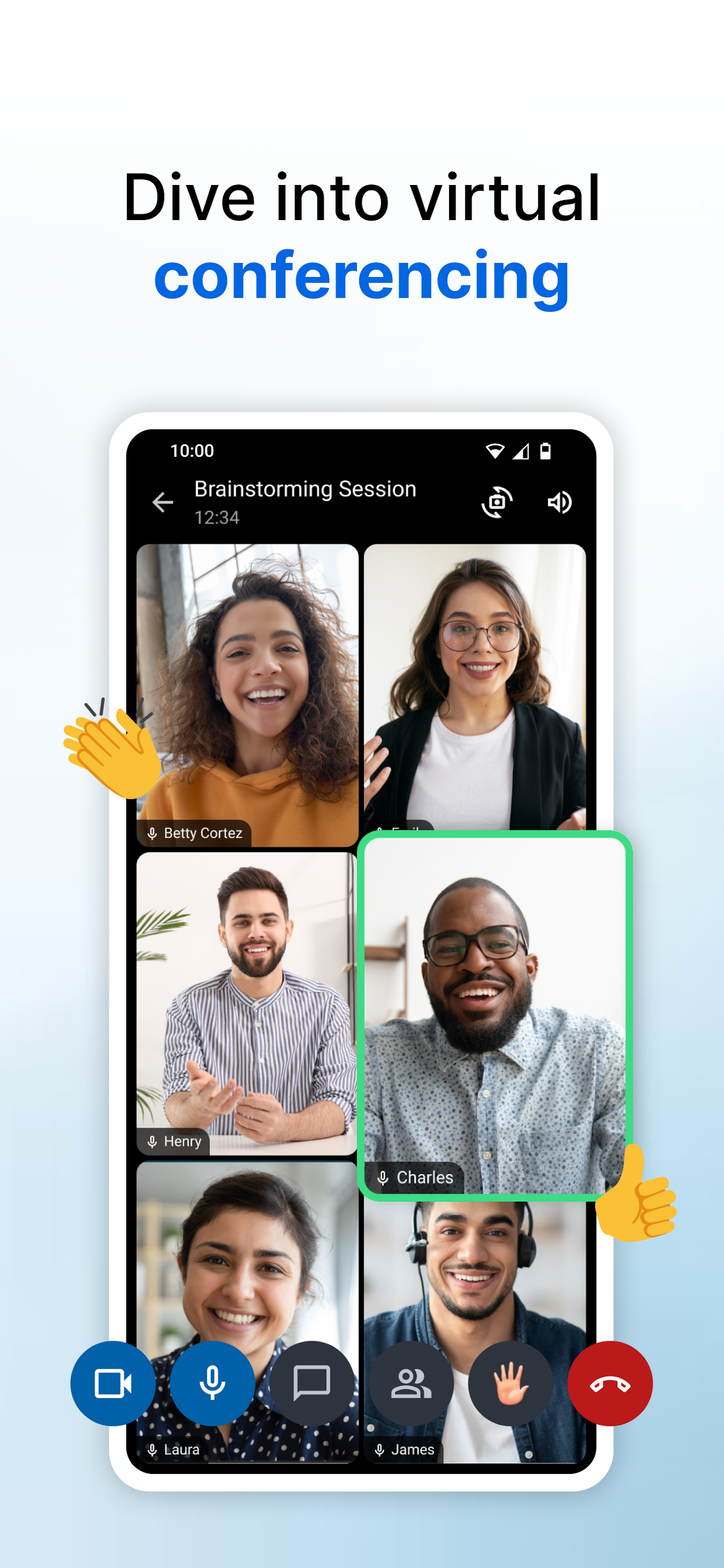 اسکرین شات 1 برنامه Zoho Meeting - Online Meetings