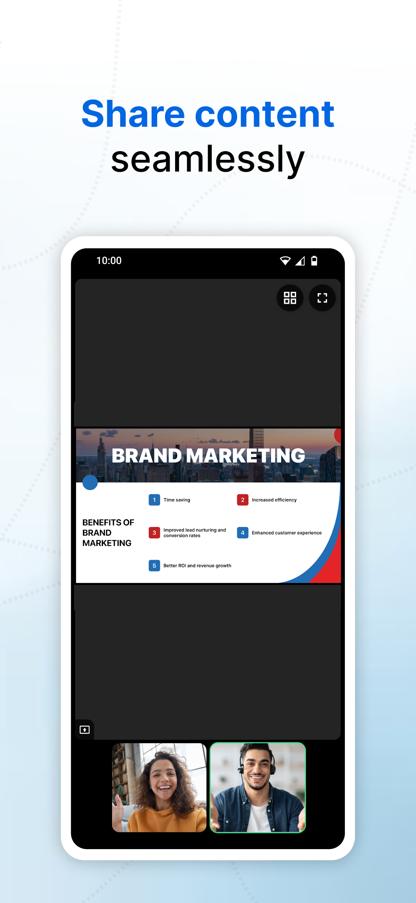 اسکرین شات 5 برنامه Zoho Meeting - Online Meetings