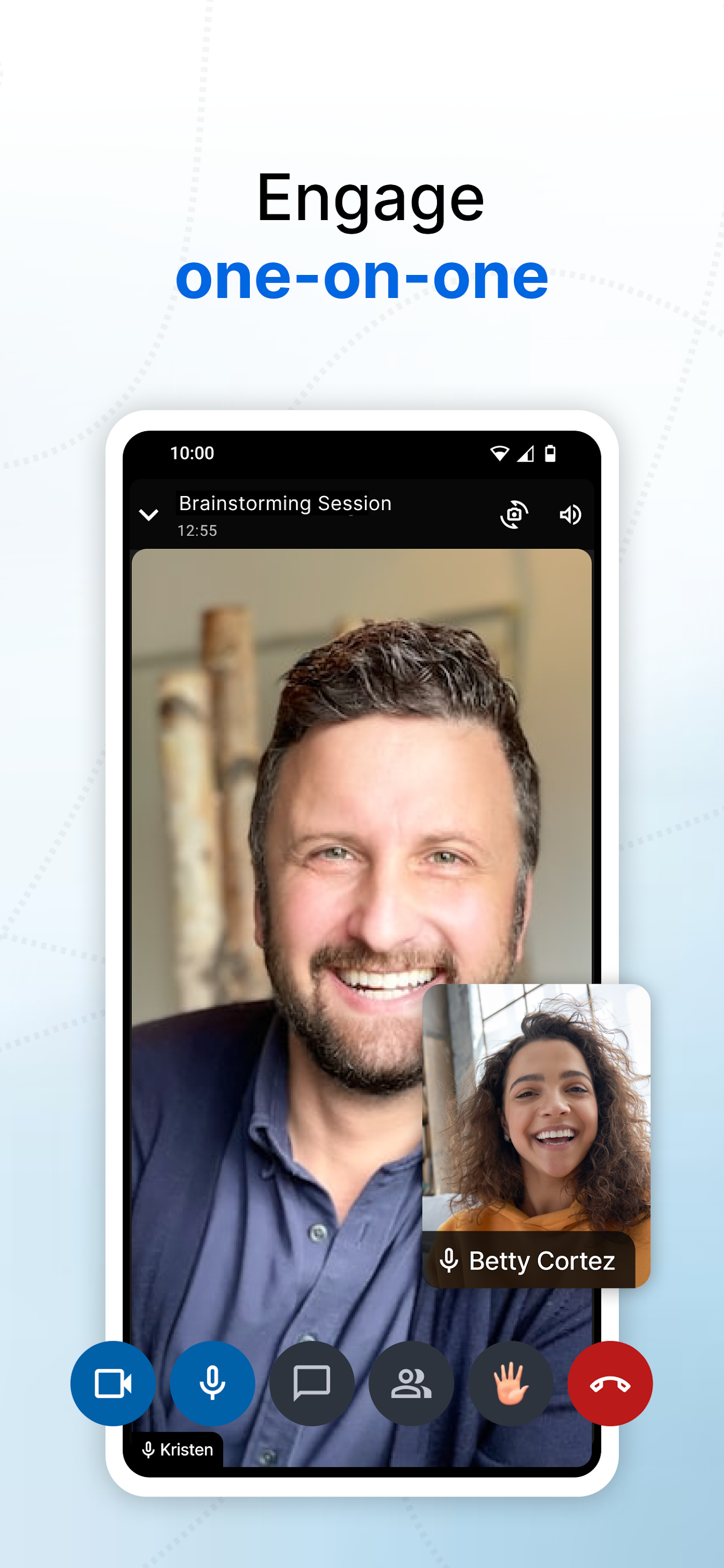 اسکرین شات 2 برنامه Zoho Meeting - Online Meetings