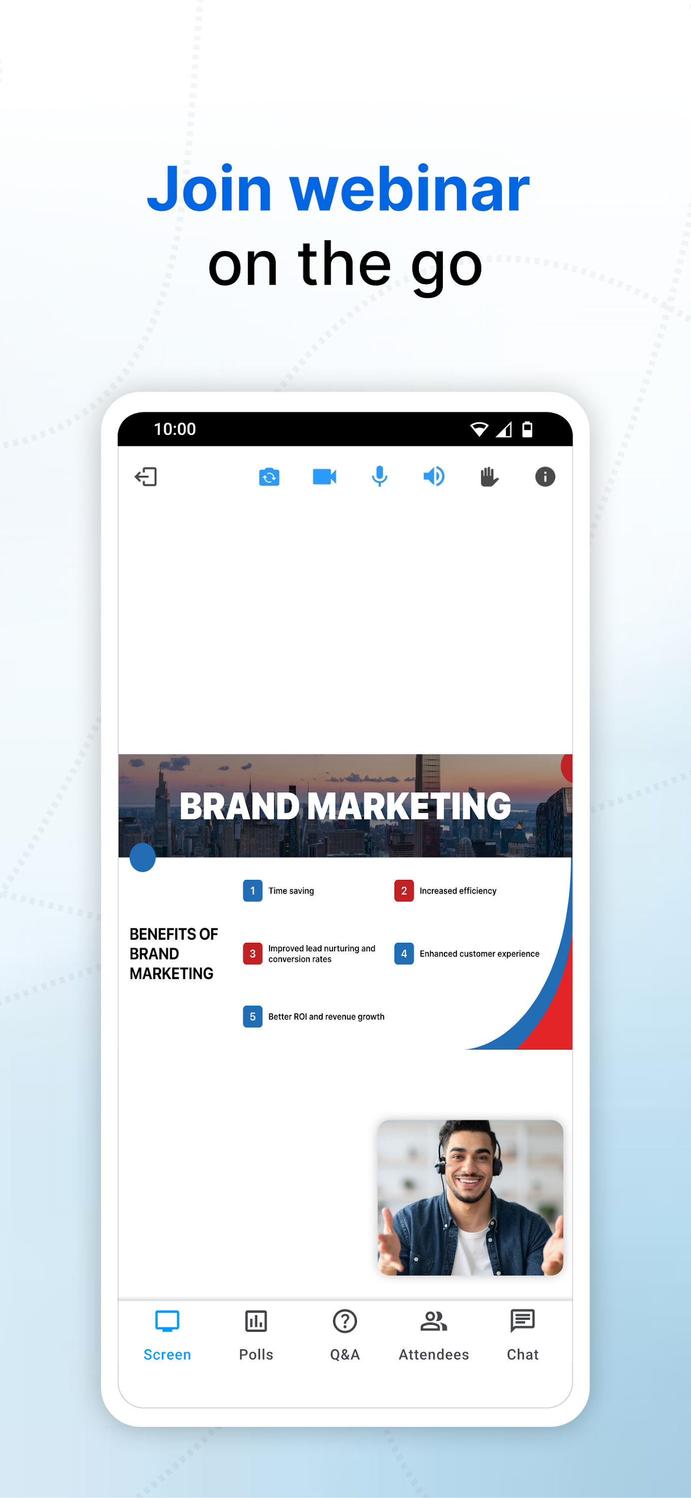 اسکرین شات 7 برنامه Zoho Meeting - Online Meetings