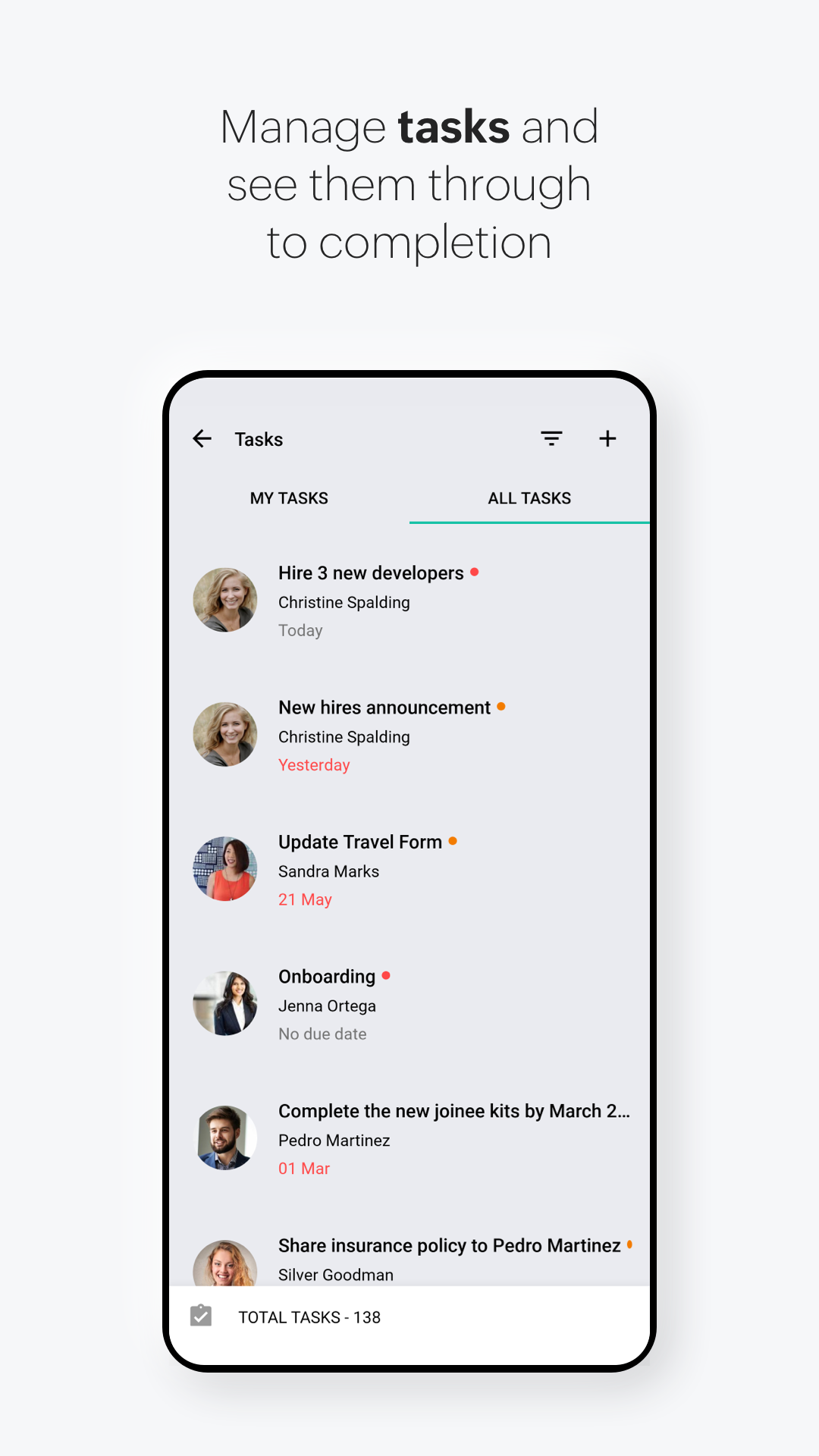 اسکرین شات 7 برنامه Zoho People - HR Management