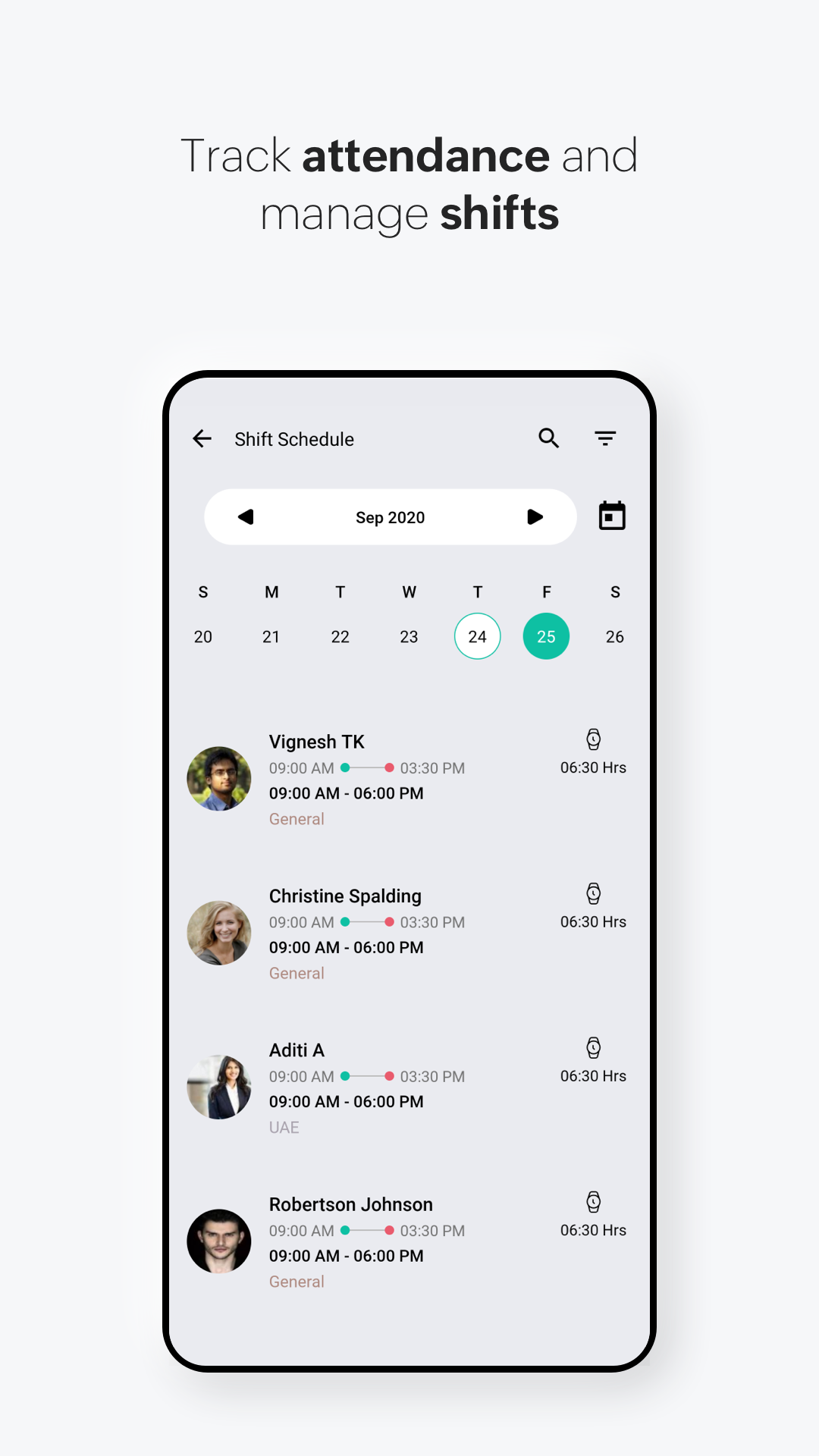 اسکرین شات 4 برنامه Zoho People - HR Management