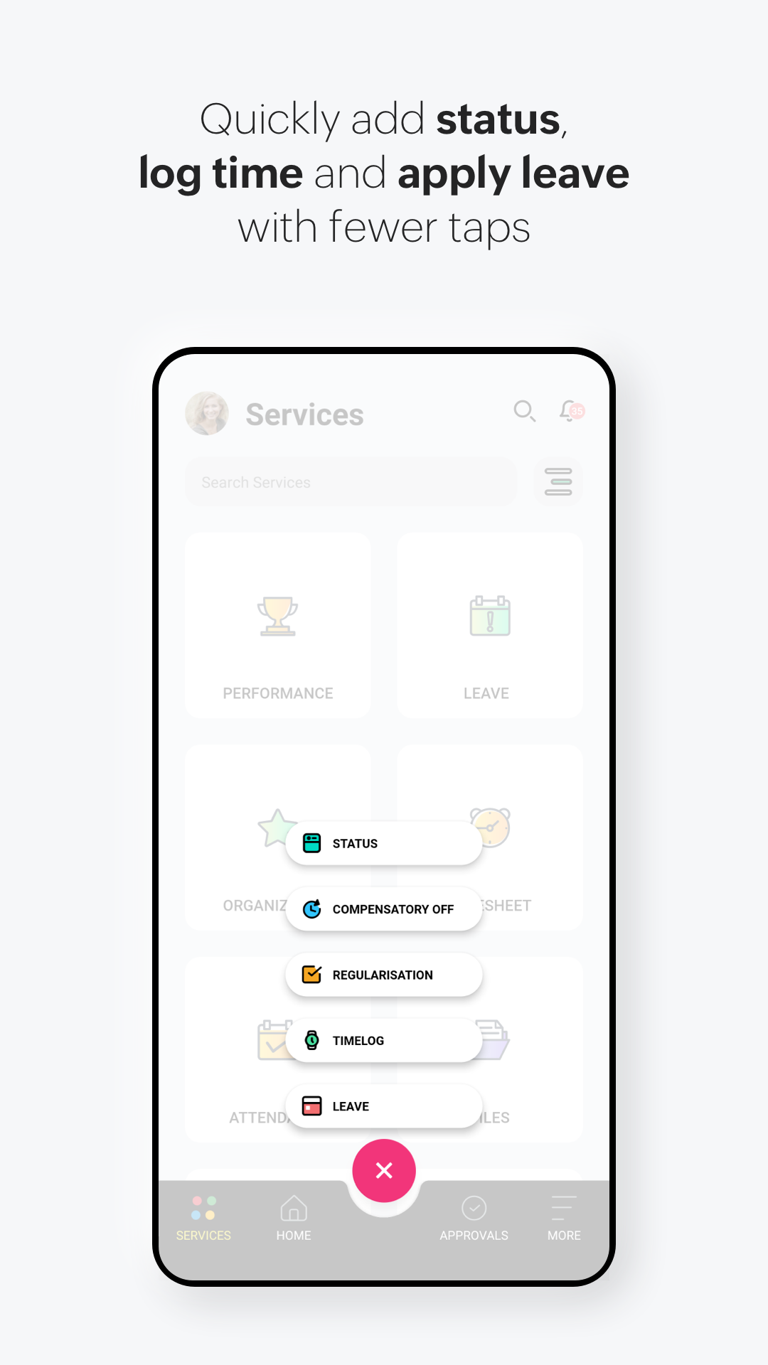 اسکرین شات 3 برنامه Zoho People - HR Management