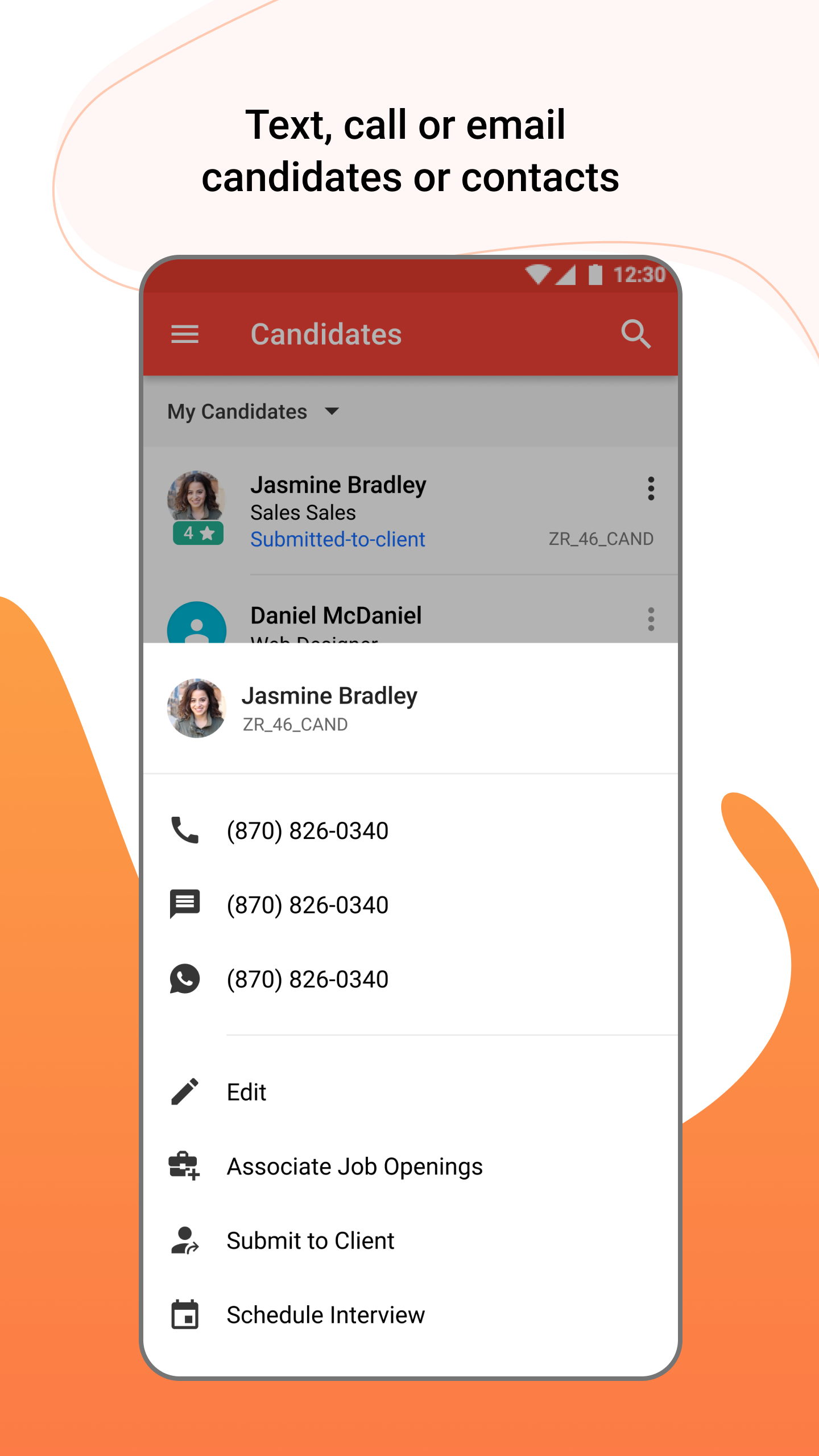 اسکرین شات 5 برنامه Zoho Recruit - Recruiting CRM
