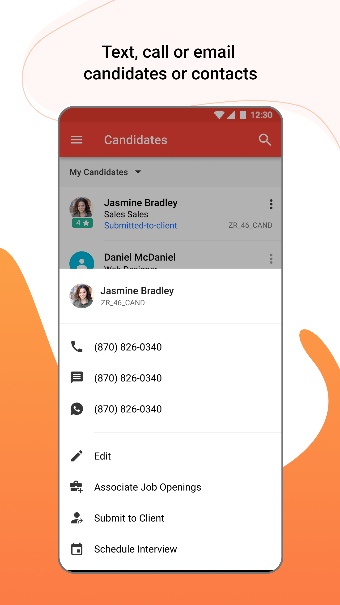 اسکرین شات 5 برنامه Zoho Recruit - Recruiting CRM