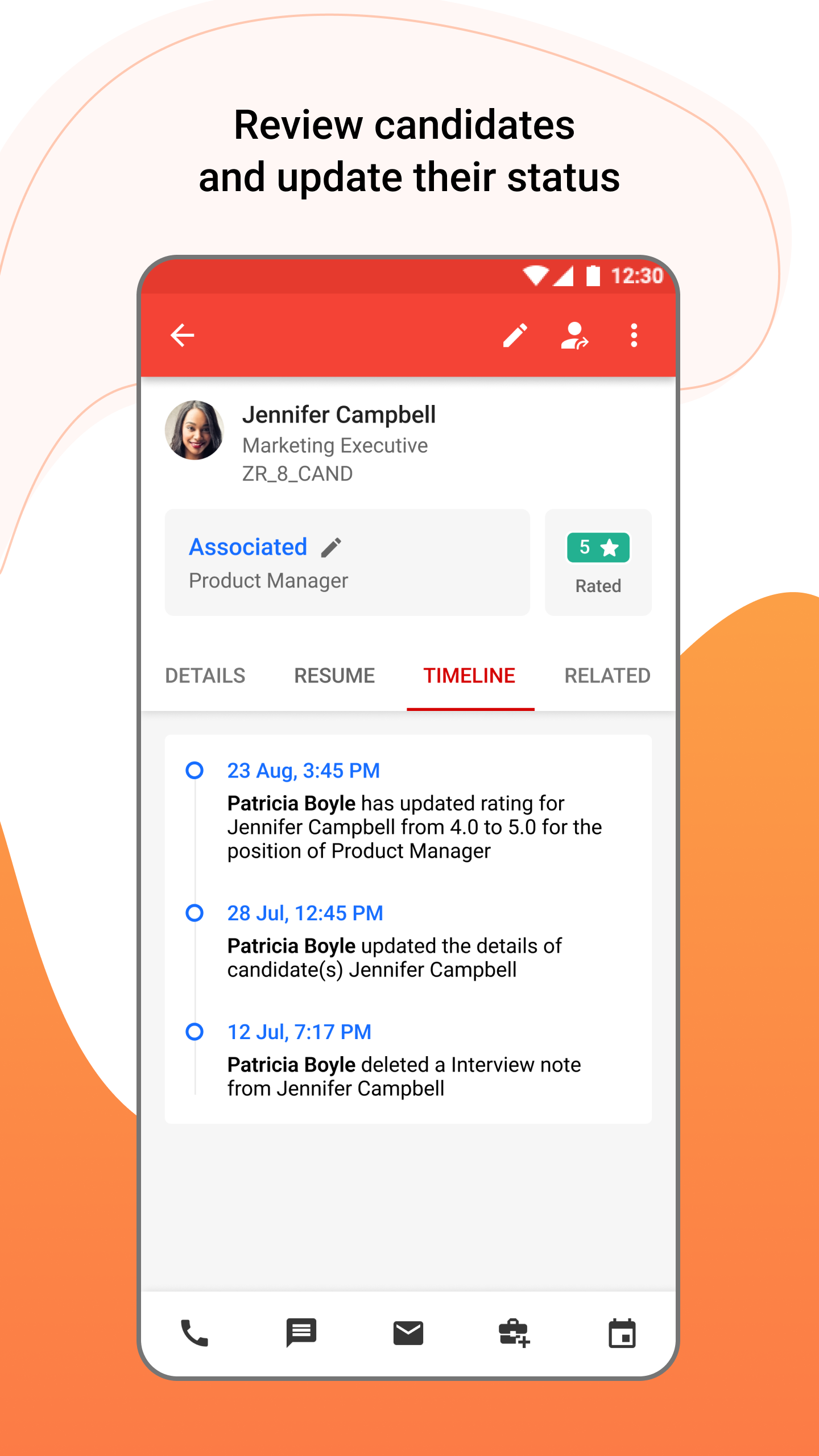 اسکرین شات 4 برنامه Zoho Recruit - Recruiting CRM