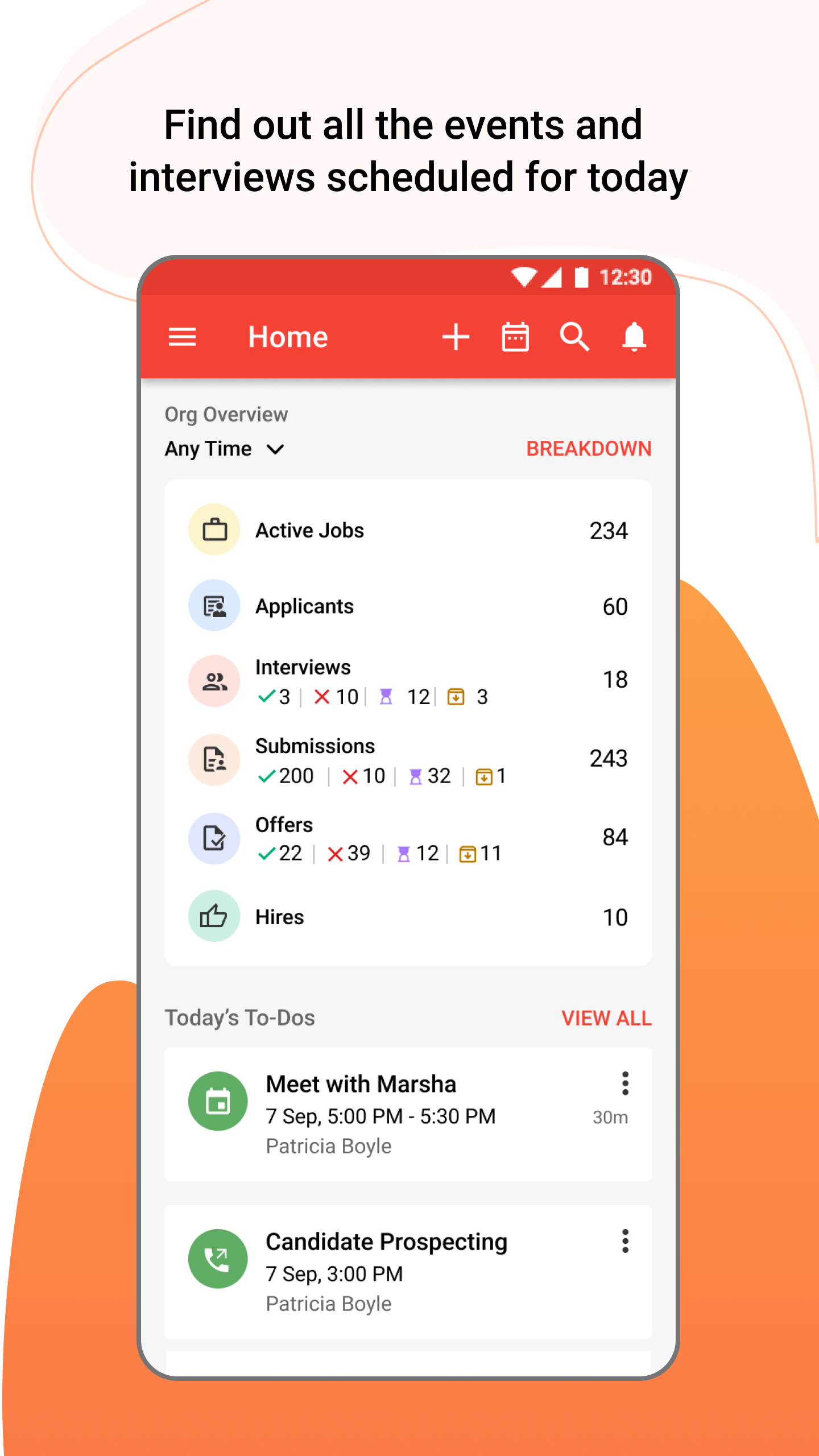 اسکرین شات 1 برنامه Zoho Recruit - Recruiting CRM