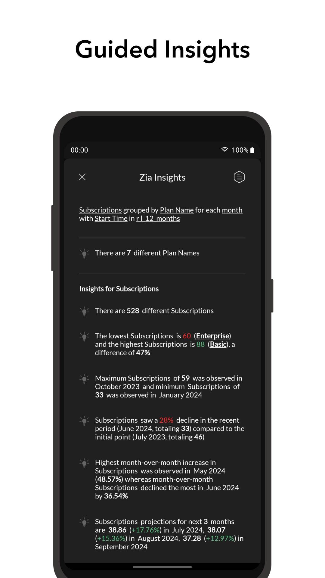 اسکرین شات 5 برنامه Zoho Analytics – Mobile BI