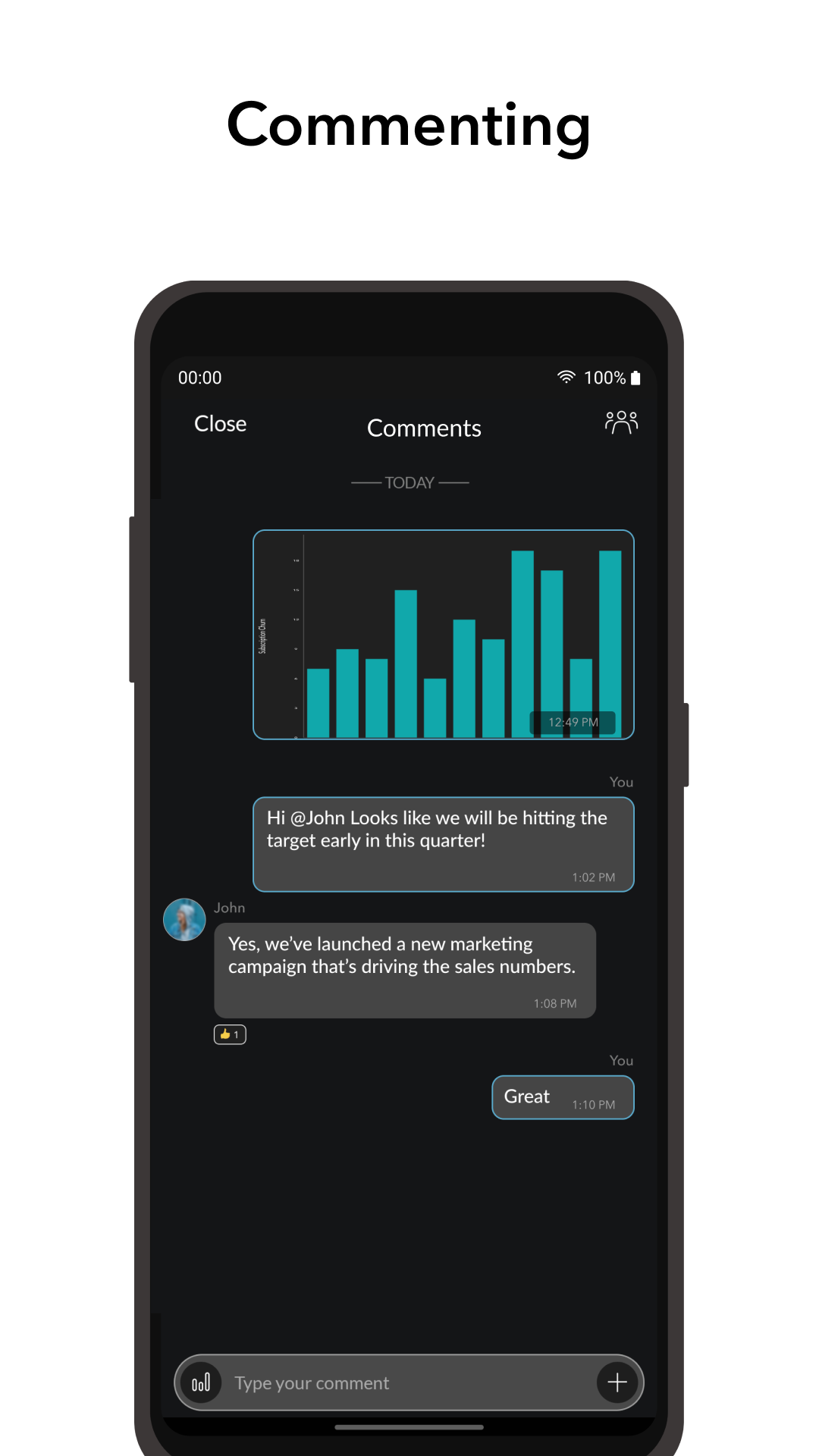اسکرین شات 3 برنامه Zoho Analytics – Mobile BI