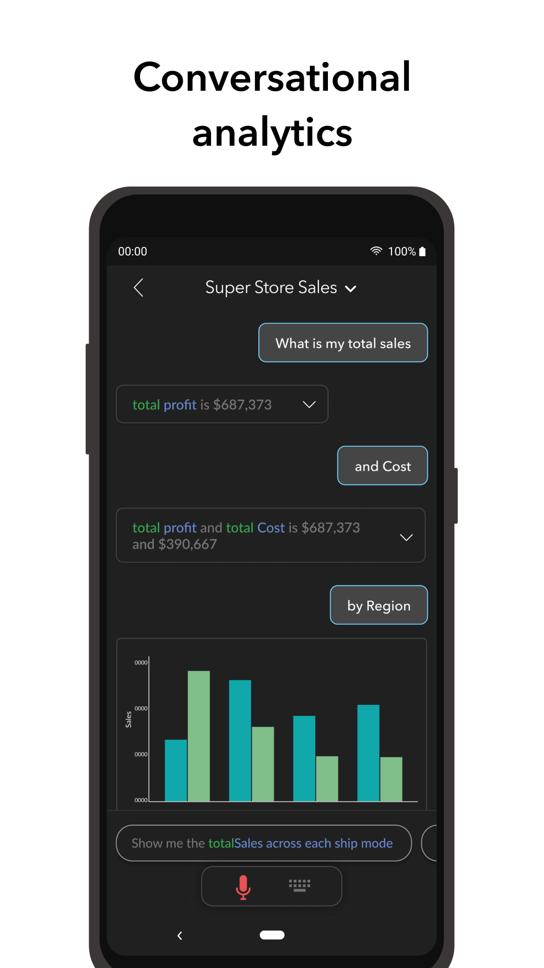 اسکرین شات 6 برنامه Zoho Analytics – Mobile BI