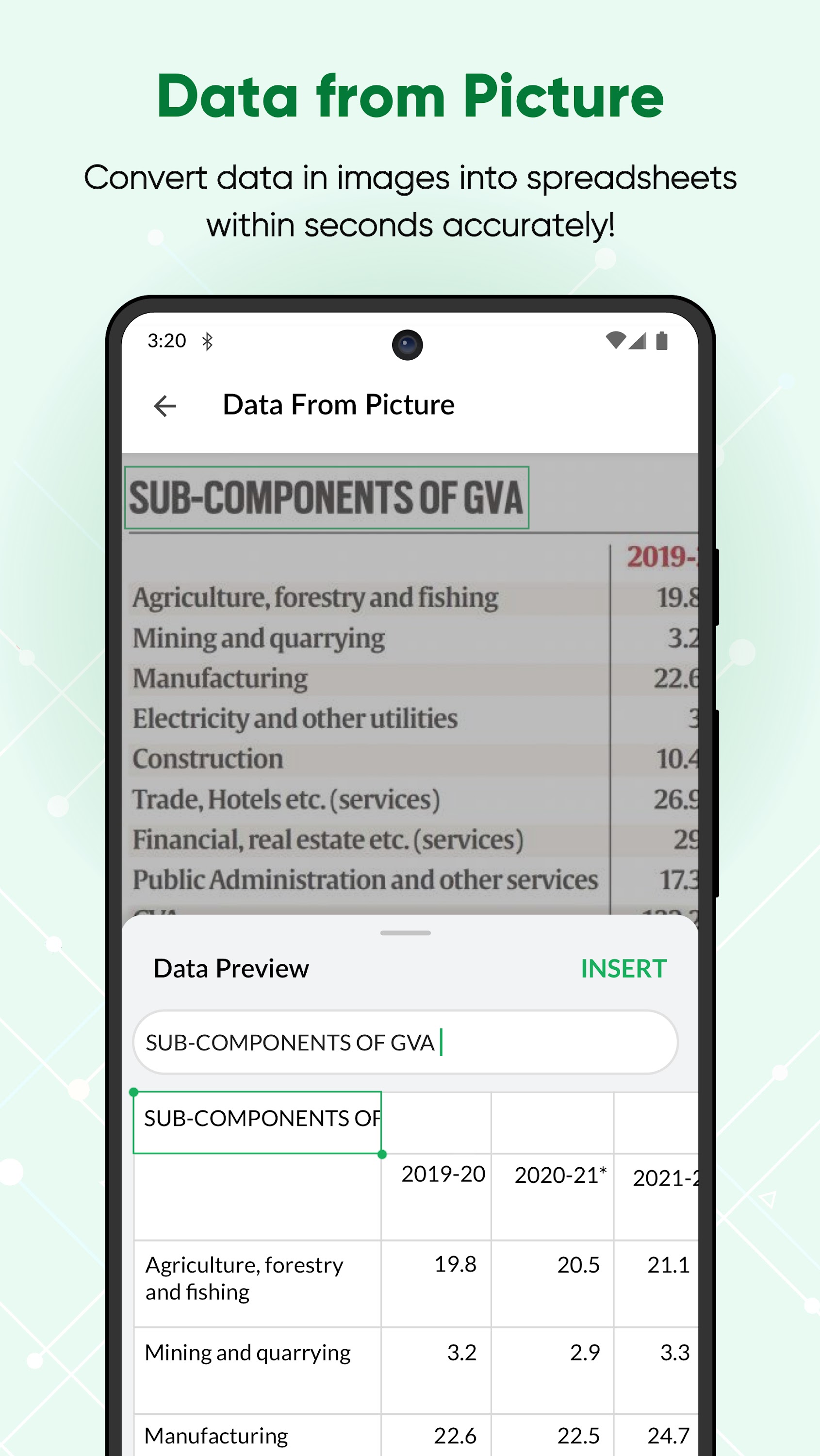 اسکرین شات 3 برنامه Zoho Sheet - Spreadsheet App