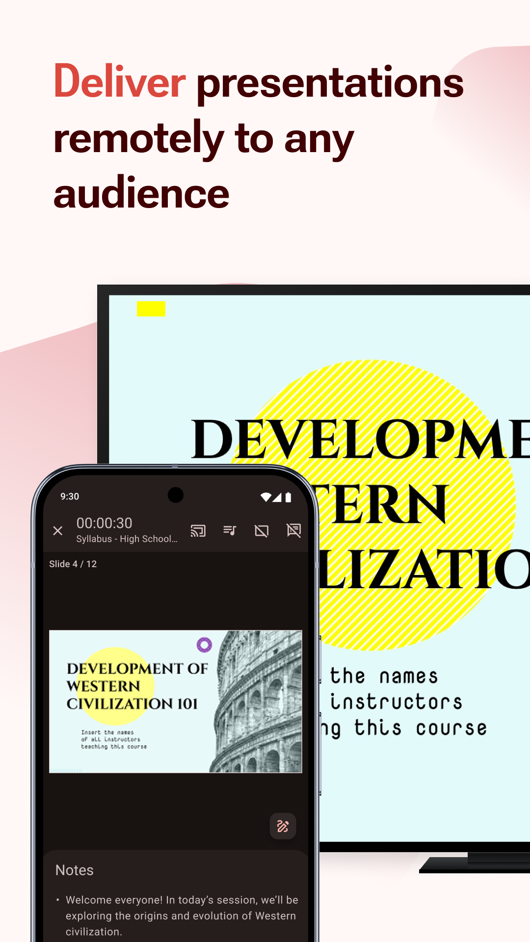 اسکرین شات 4 برنامه Zoho Show: Presentation Maker
