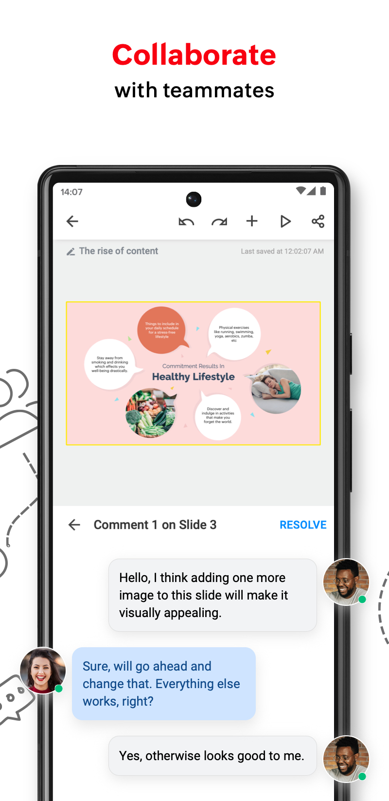 اسکرین شات 6 برنامه Zoho Show: Presentation Maker