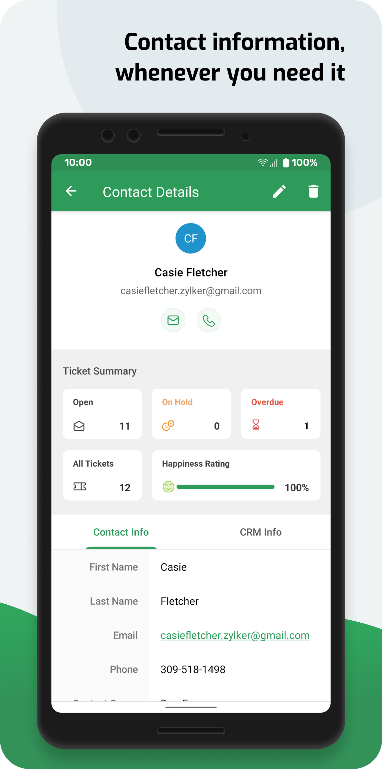 اسکرین شات 4 برنامه Zoho Desk