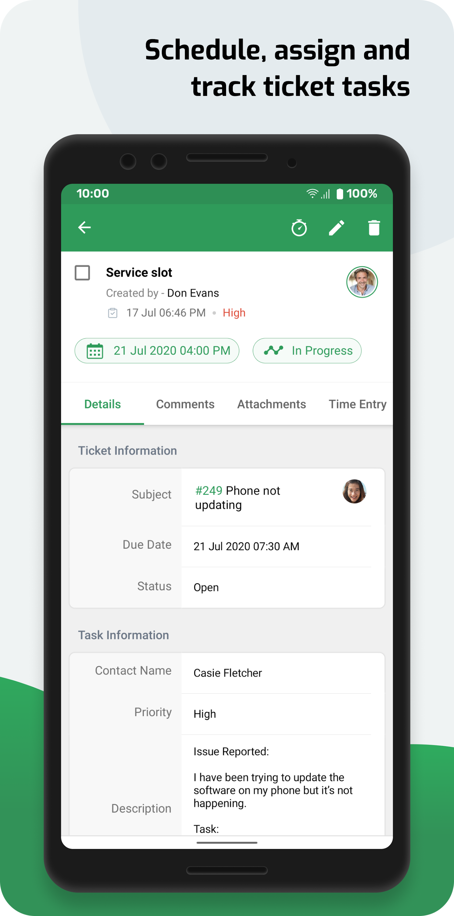 اسکرین شات 5 برنامه Zoho Desk