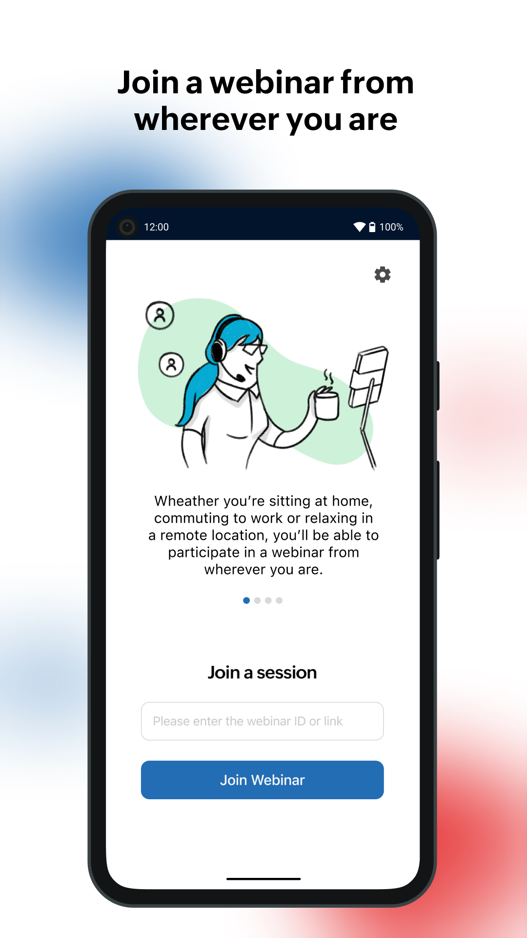 اسکرین شات 1 برنامه Zoho Webinar - Online Webinars