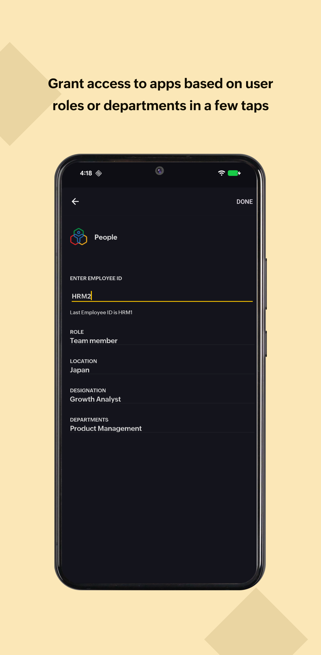 اسکرین شات 4 برنامه Zoho One Admin