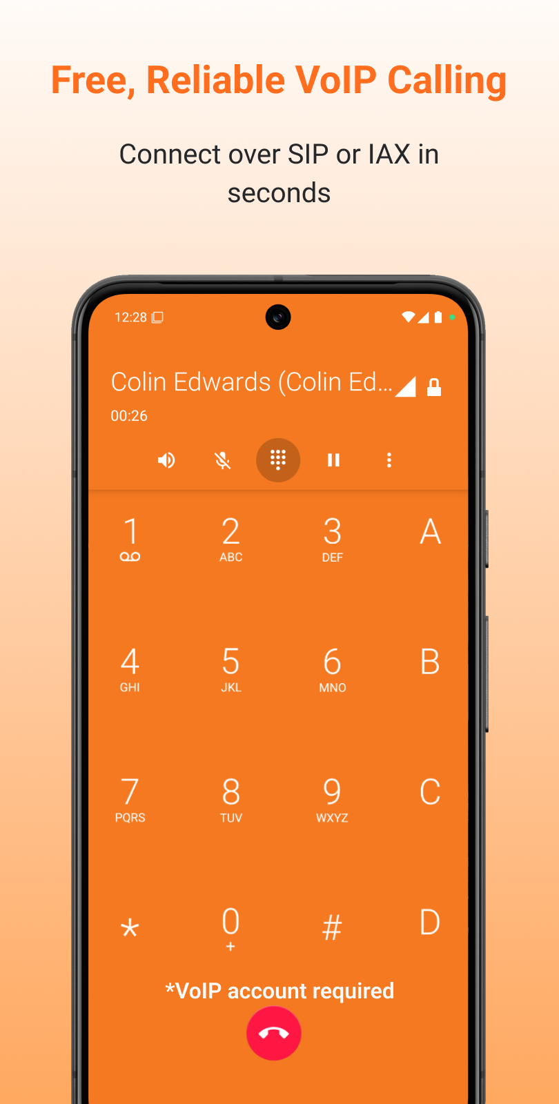 اسکرین شات 1 برنامه Zoiper IAX SIP VOIP Softphone
