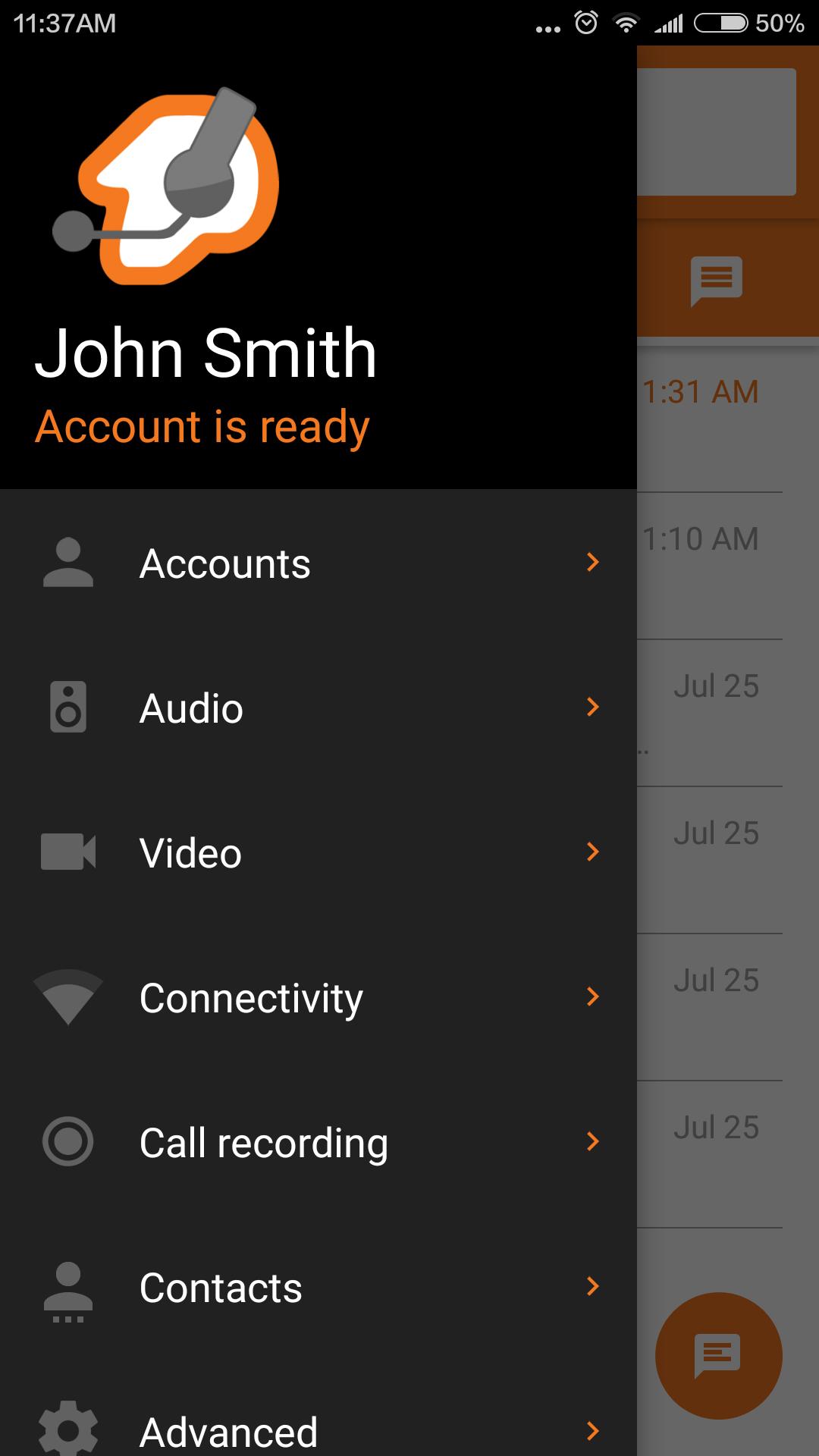 اسکرین شات 7 برنامه ZoiperBeta