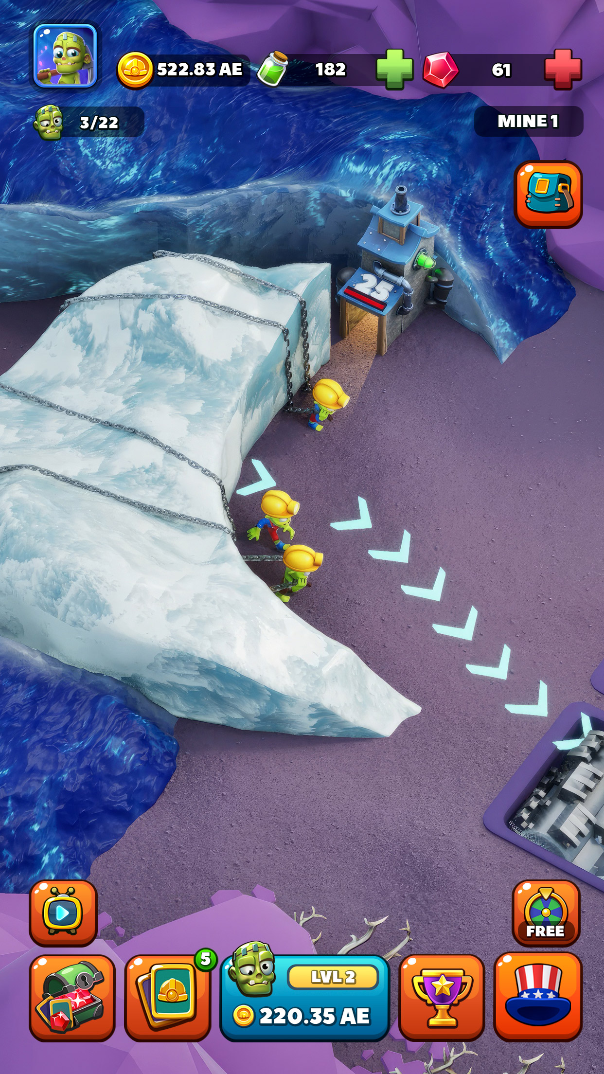 اسکرین شات 4 بازی Idle Zombie Miner: Gold Tycoon