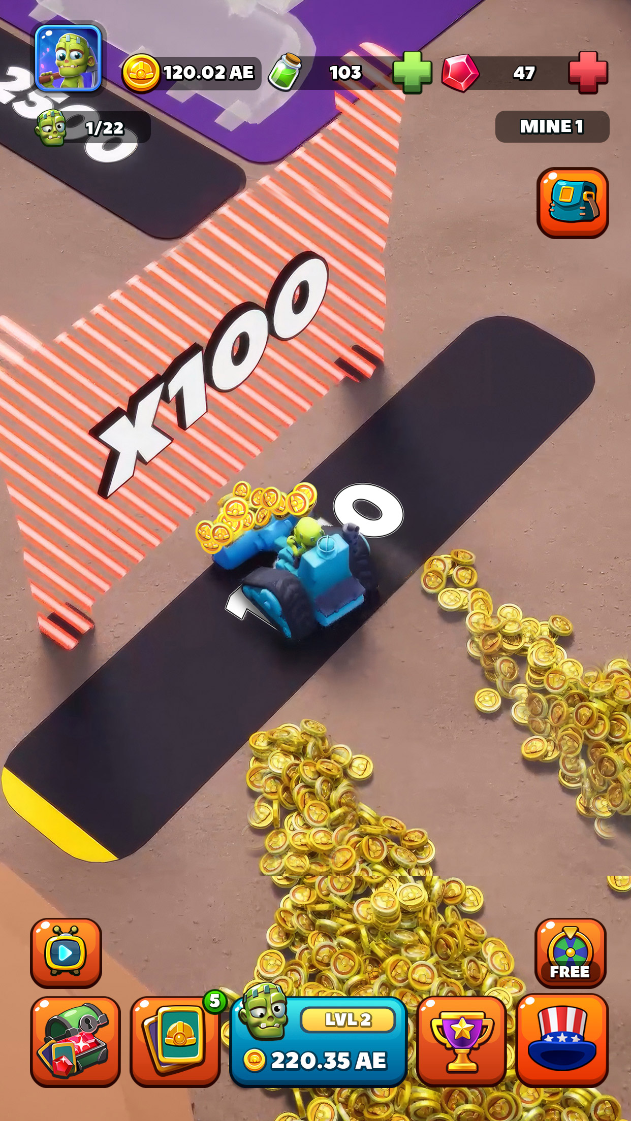 اسکرین شات 2 بازی Idle Zombie Miner: Gold Tycoon