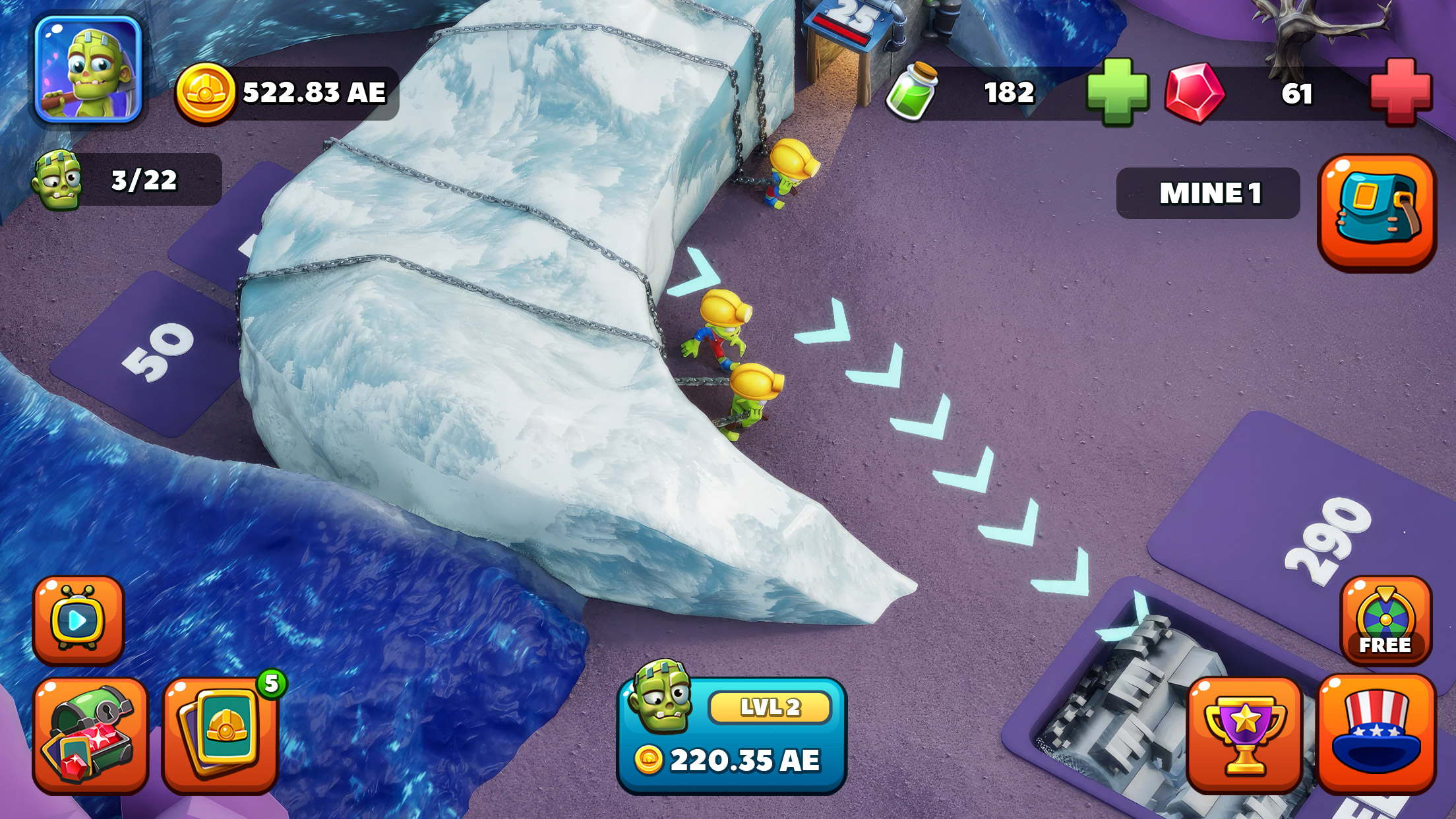 اسکرین شات 8 بازی Idle Zombie Miner: Gold Tycoon