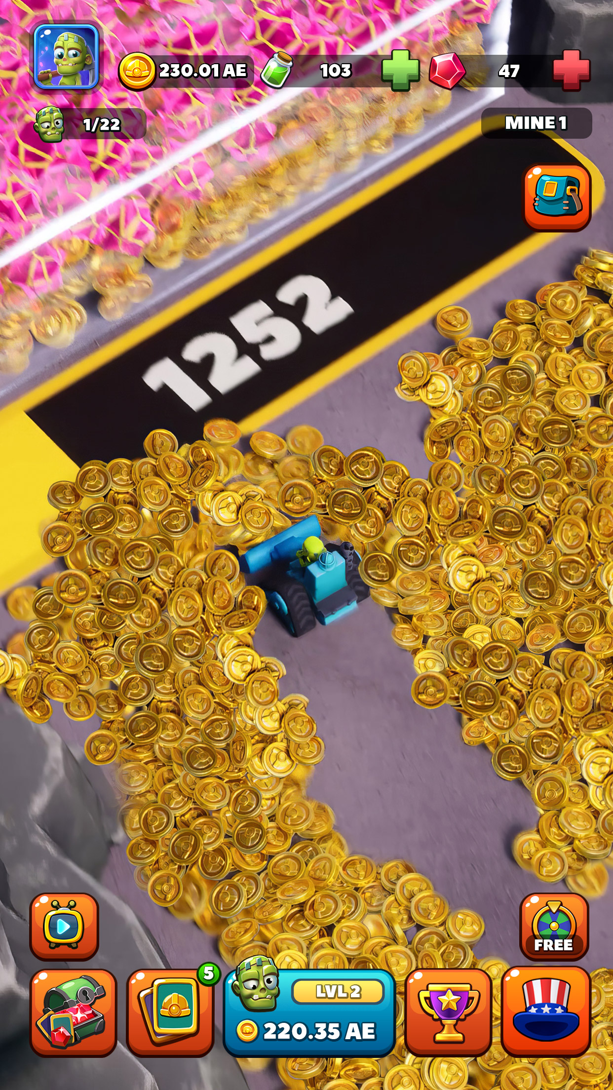 اسکرین شات 1 بازی Idle Zombie Miner: Gold Tycoon