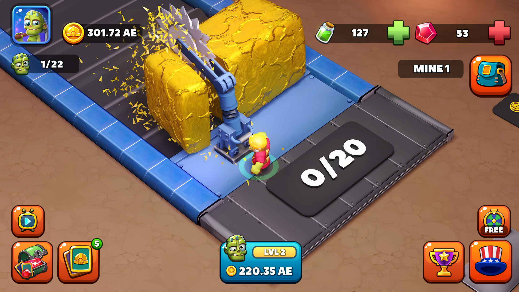 اسکرین شات 7 بازی Idle Zombie Miner: Gold Tycoon