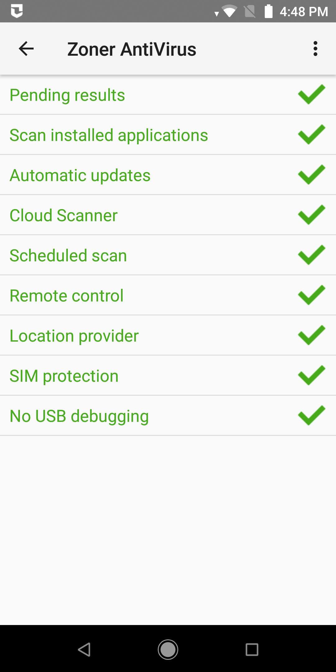 اسکرین شات 2 برنامه Zoner AntiVirus