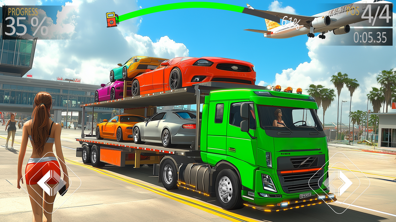 اسکرین شات 5 بازی Airplane Car Transporter Game