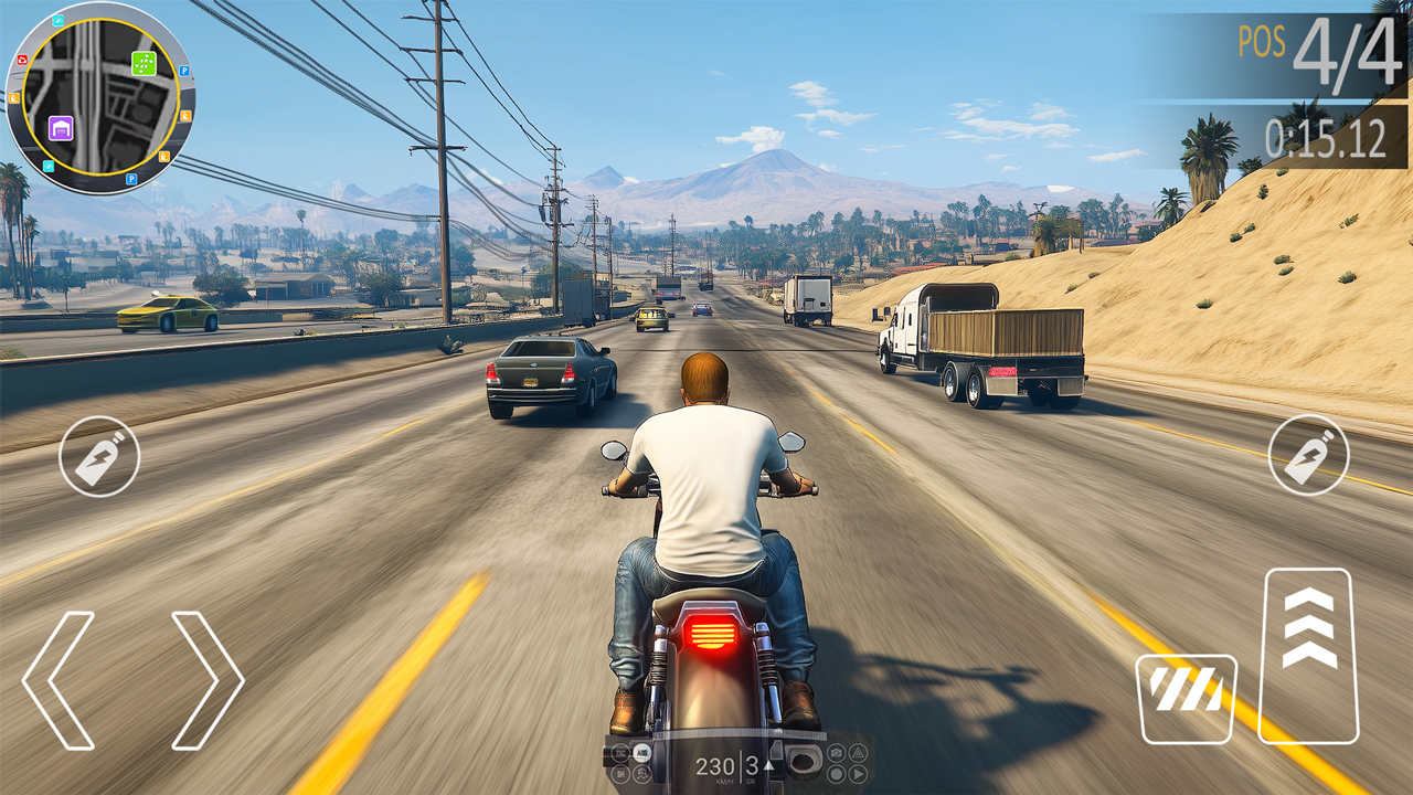 اسکرین شات 5 بازی Theft Bike Driving Games 3D