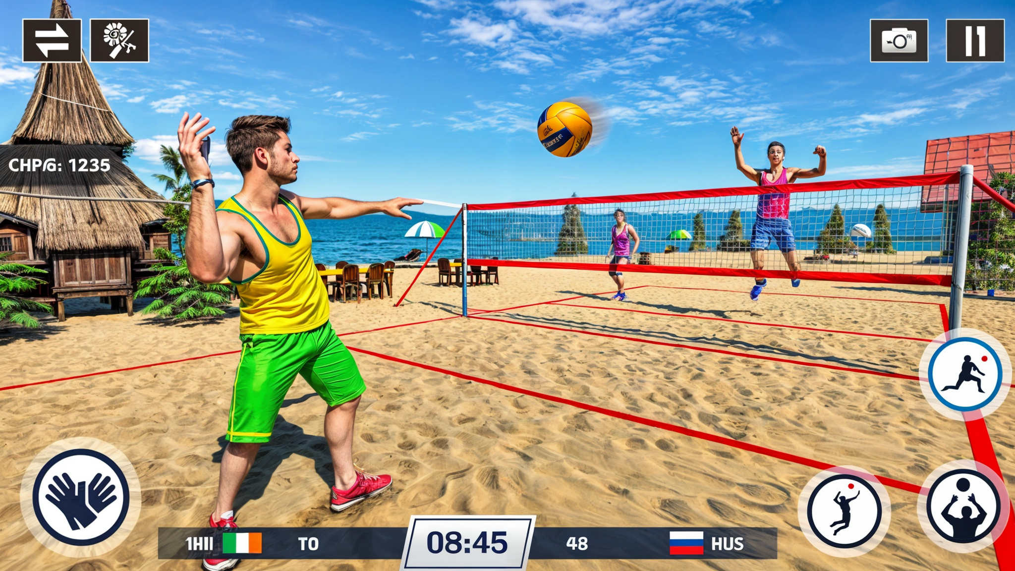 اسکرین شات 2 بازی Volleyball Game 3D Sports Game