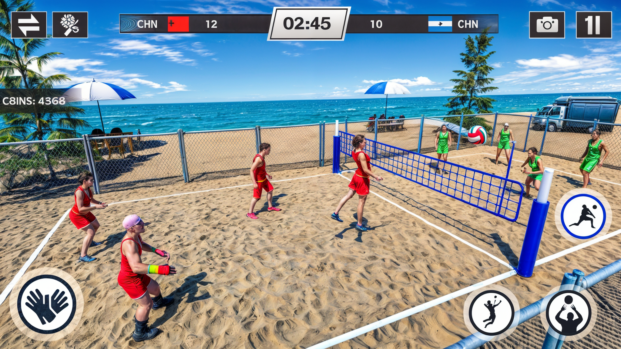 اسکرین شات 4 بازی Volleyball Game 3D Sports Game