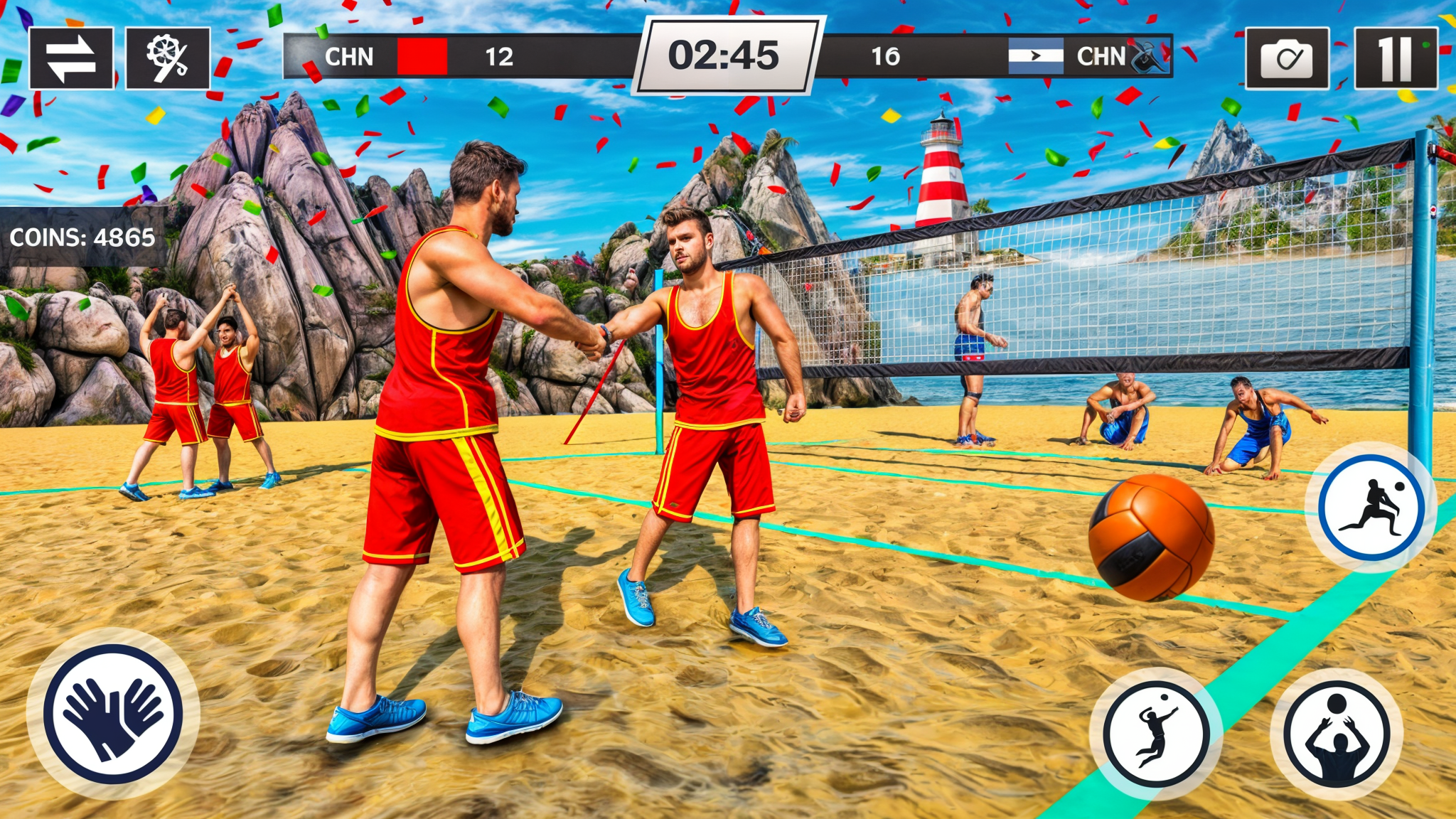 اسکرین شات 3 بازی Volleyball Game 3D Sports Game