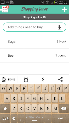 اسکرین شات 4 برنامه Shopping Lover - Shopping List & Grocery List Free