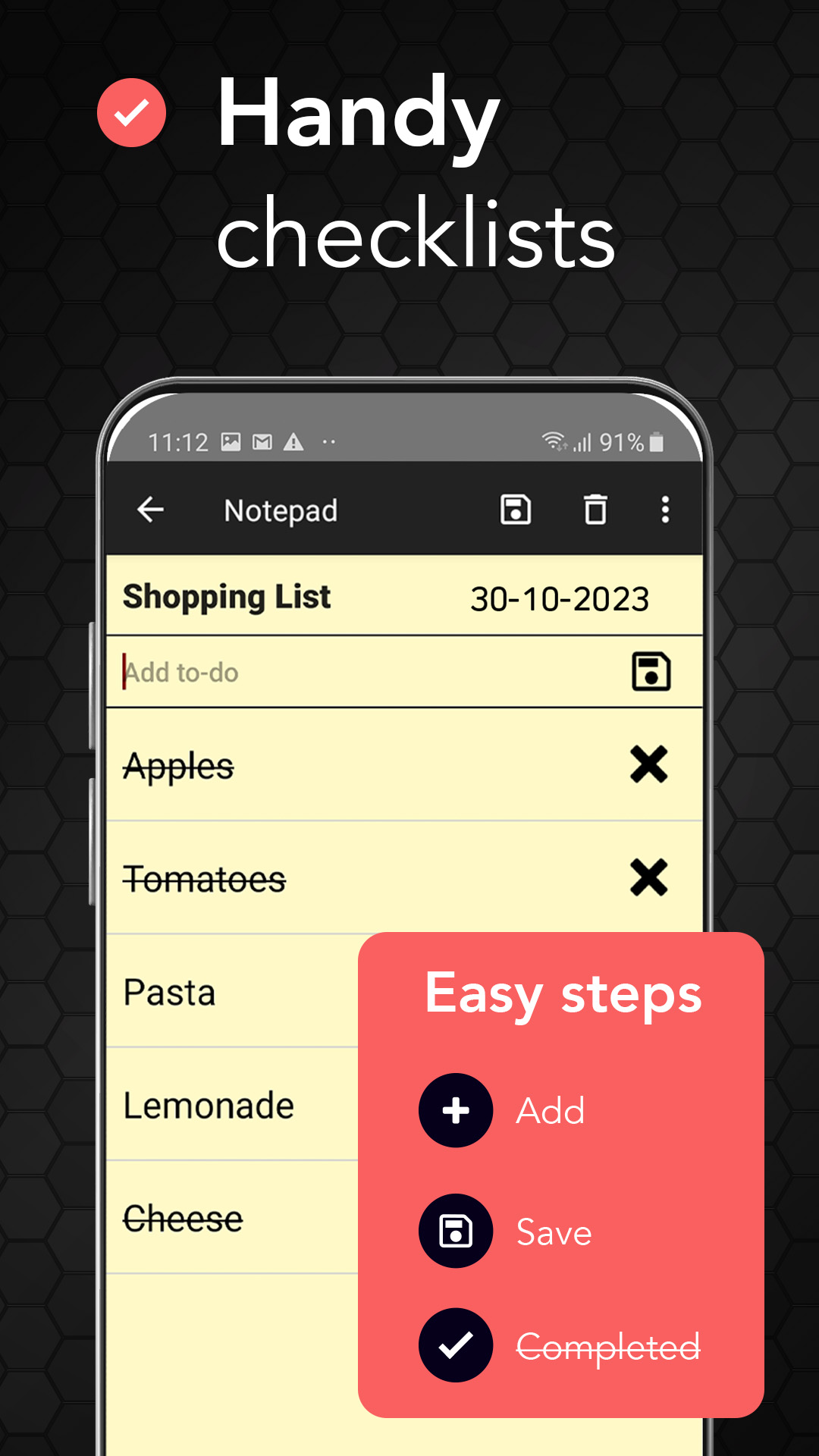 اسکرین شات برنامه Notepad – Notes and To Do List 4