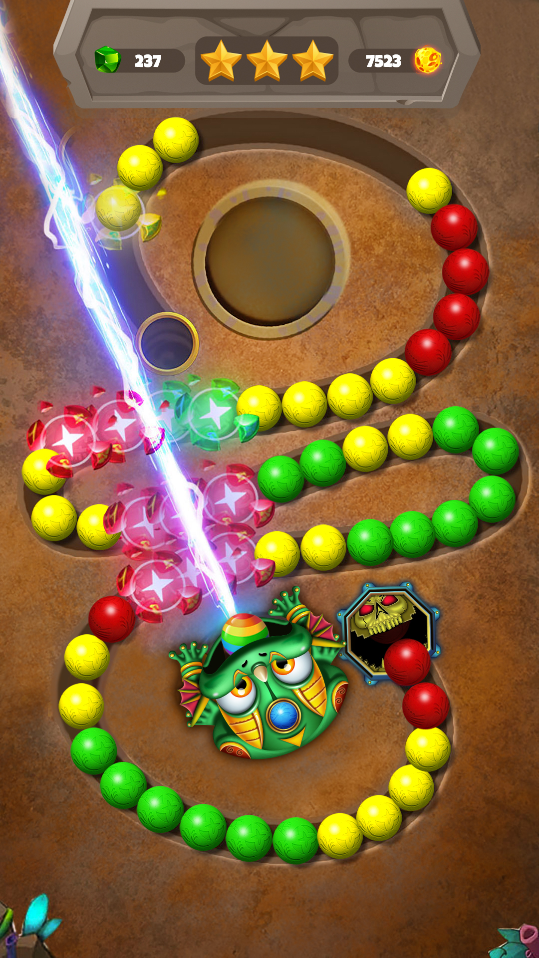 اسکرین شات 2 بازی Marble Bubbles: Blast Pop Game