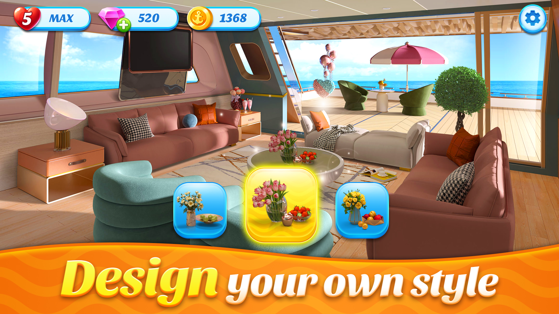 اسکرین شات 2 بازی Space Decor : Luxury Yacht