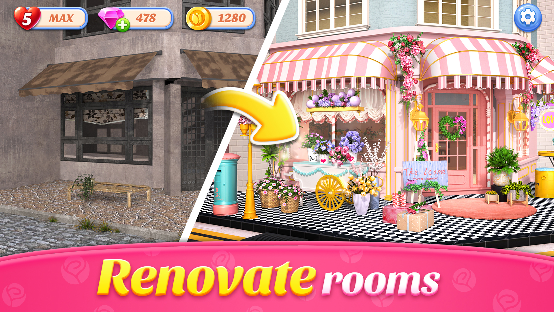 اسکرین شات 1 بازی Flower Shop Makeover