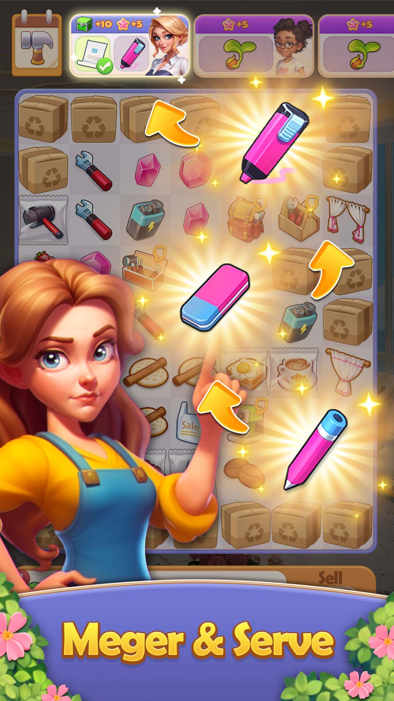 اسکرین شات 1 بازی Merge Room : Decor Fusion