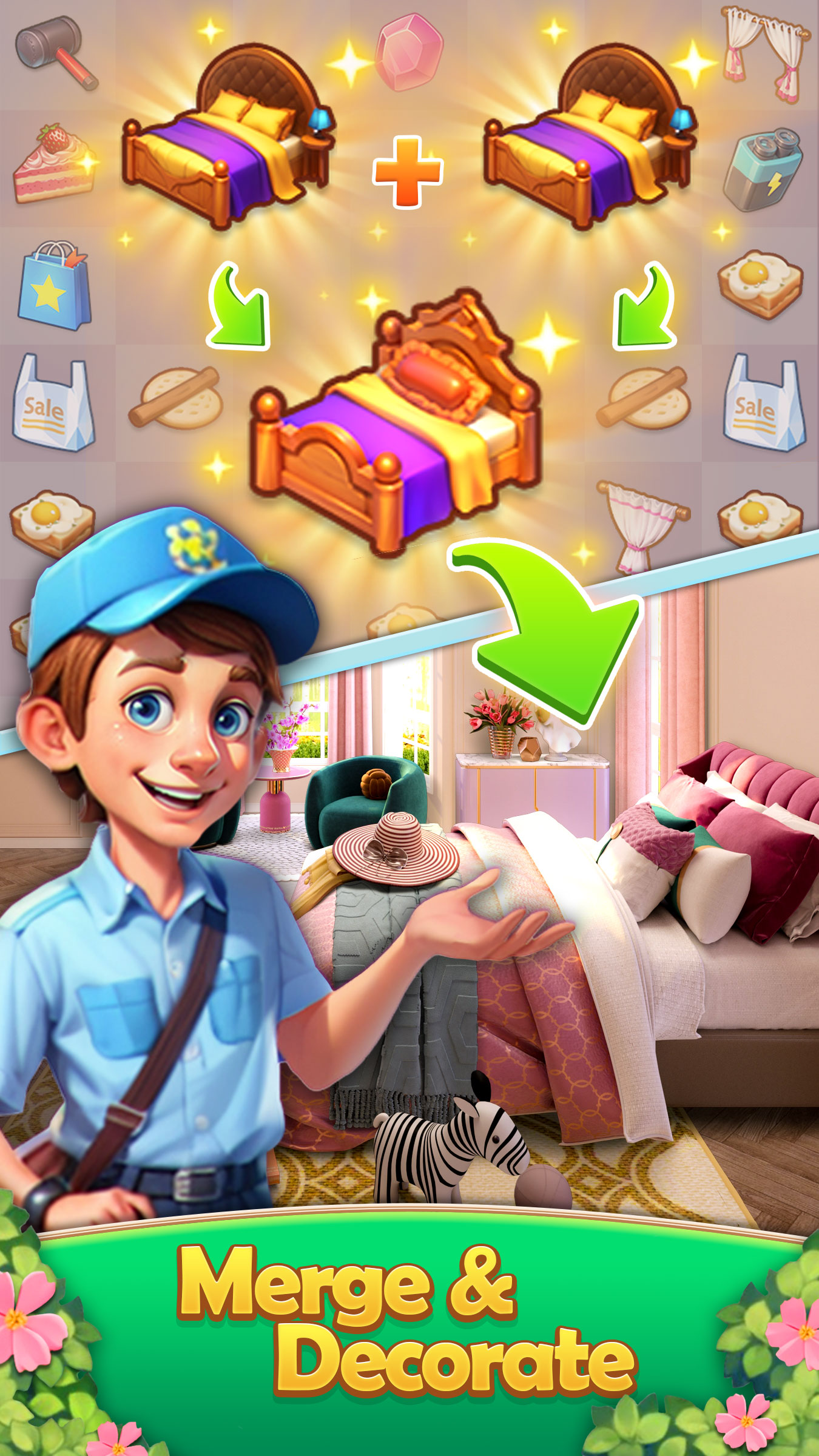 اسکرین شات 6 بازی Merge Room : Decor Fusion
