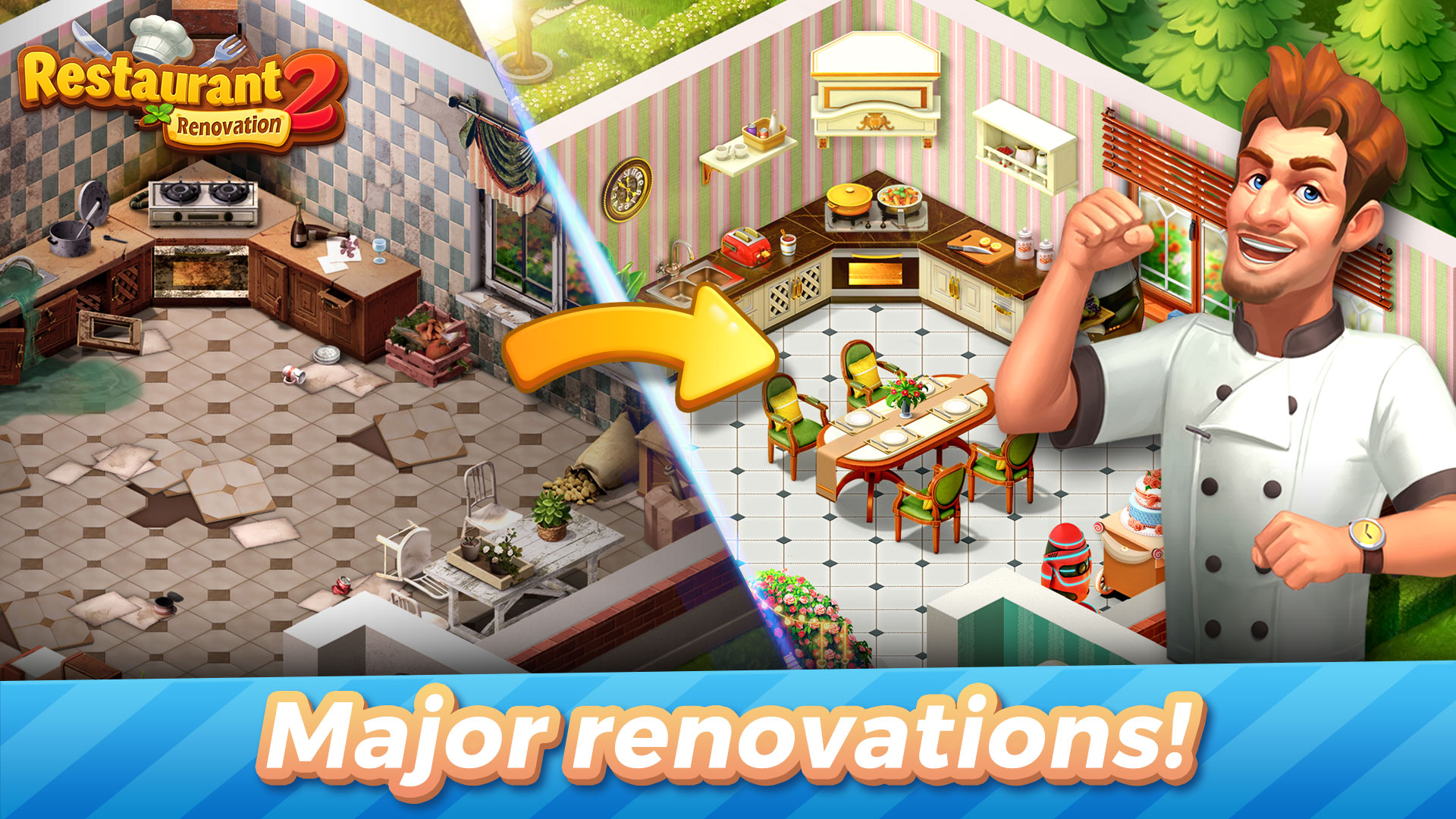 اسکرین شات 1 بازی Restaurant Renovation 2
