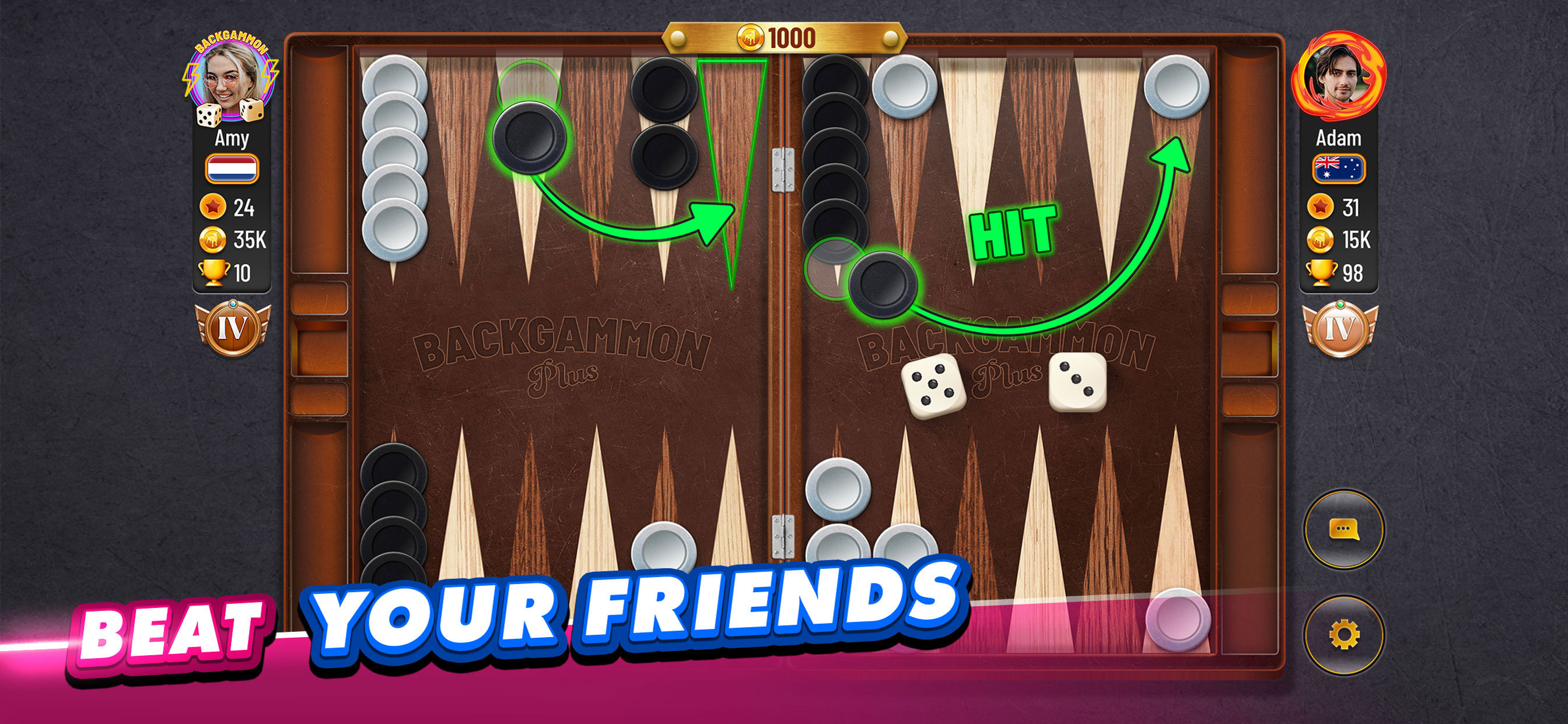 اسکرین شات 5 بازی Backgammon Plus - Board Game