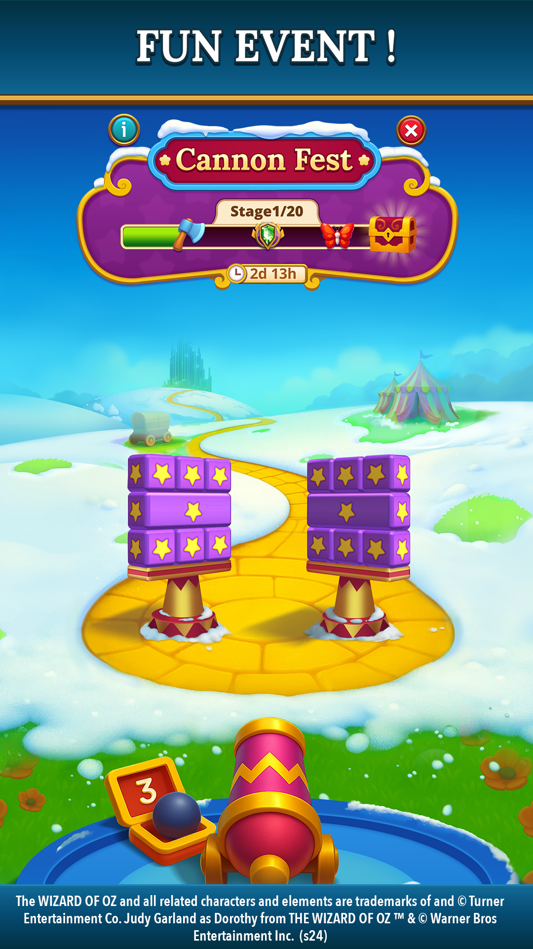 اسکرین شات 5 بازی The Wizard of Oz Magic Match 3